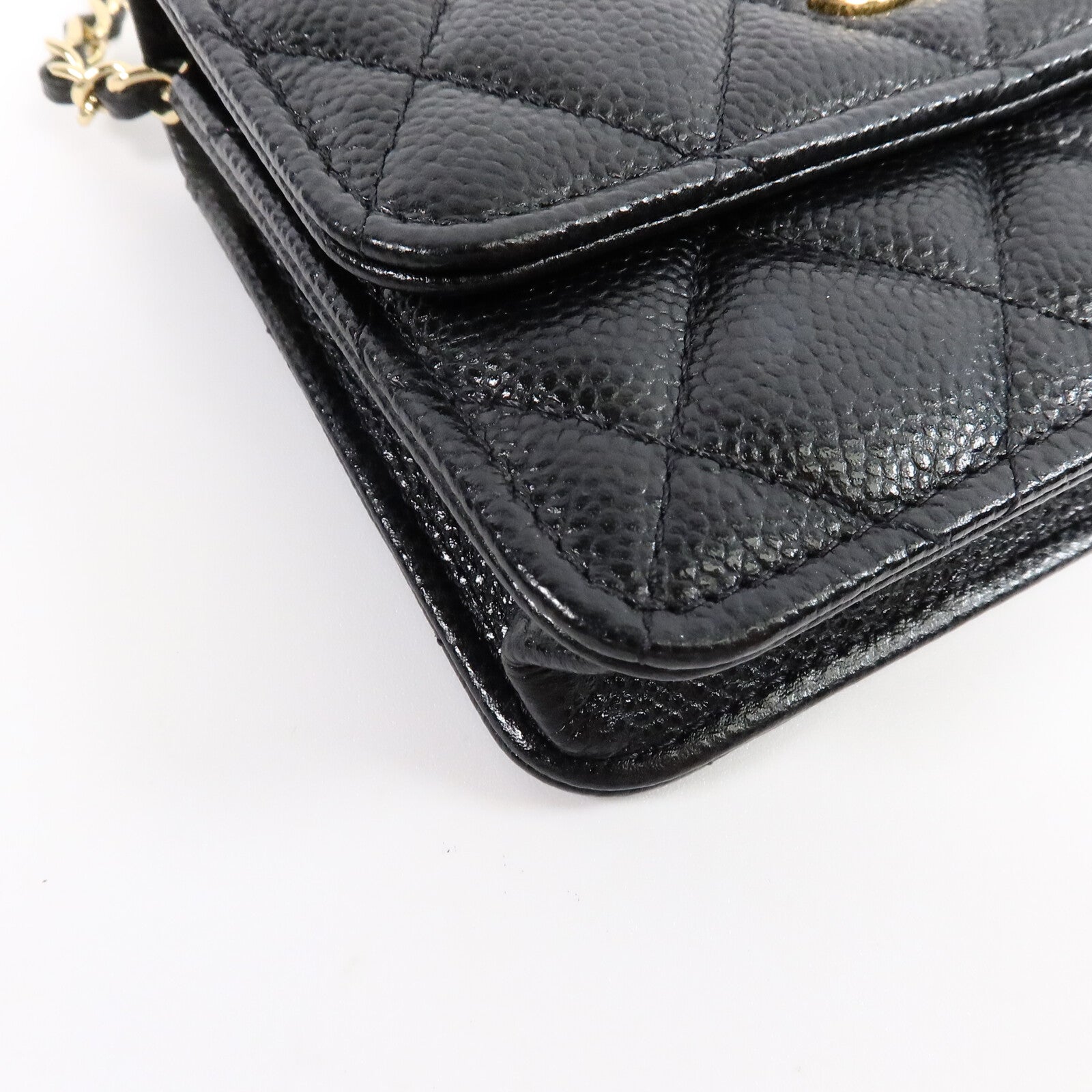 CHANEL 牛皮皮革Mini Walllet On Chain鏈帶肩背袋