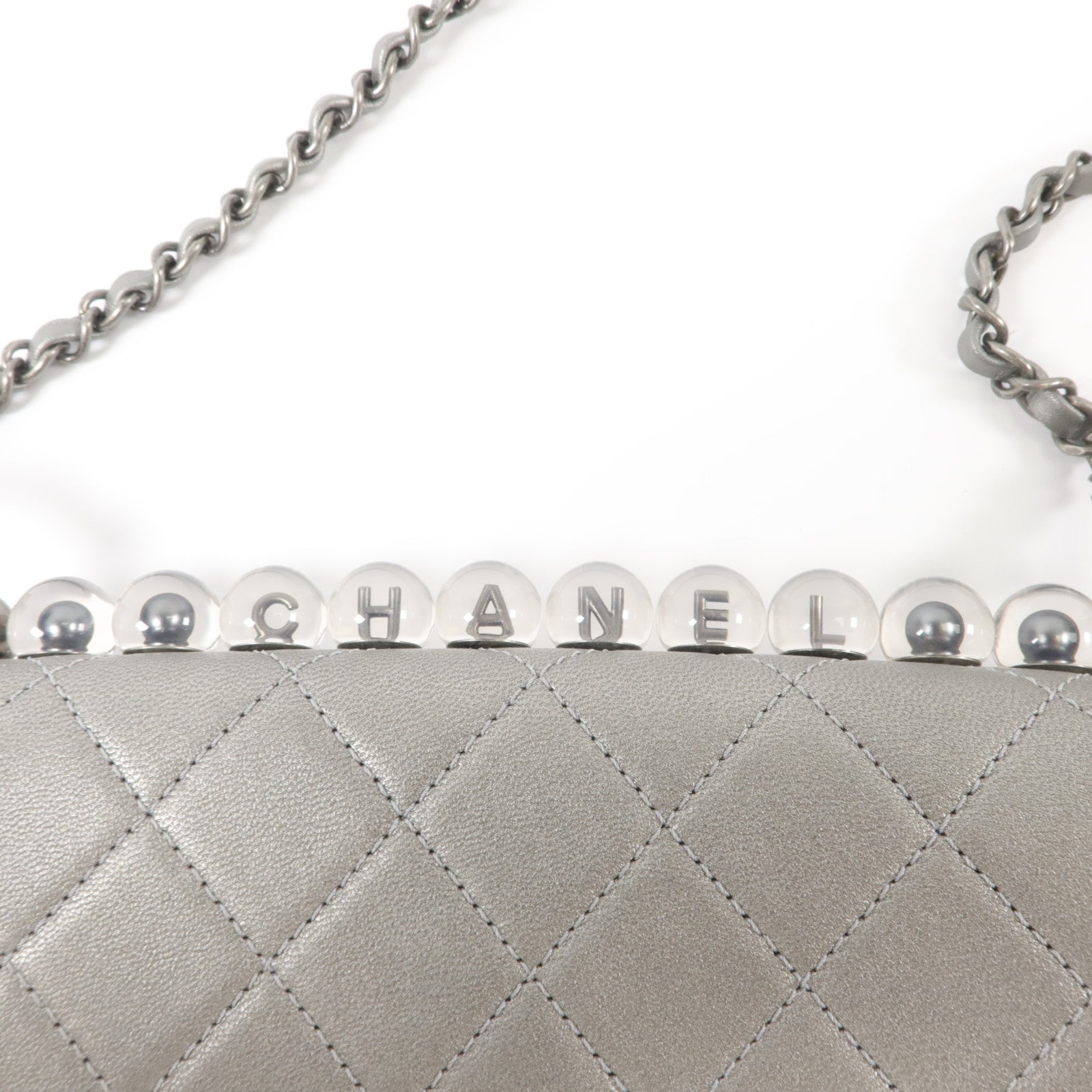 CHANEL 牛皮皮革Matelasse Small Flap Bag鏈帶肩背袋