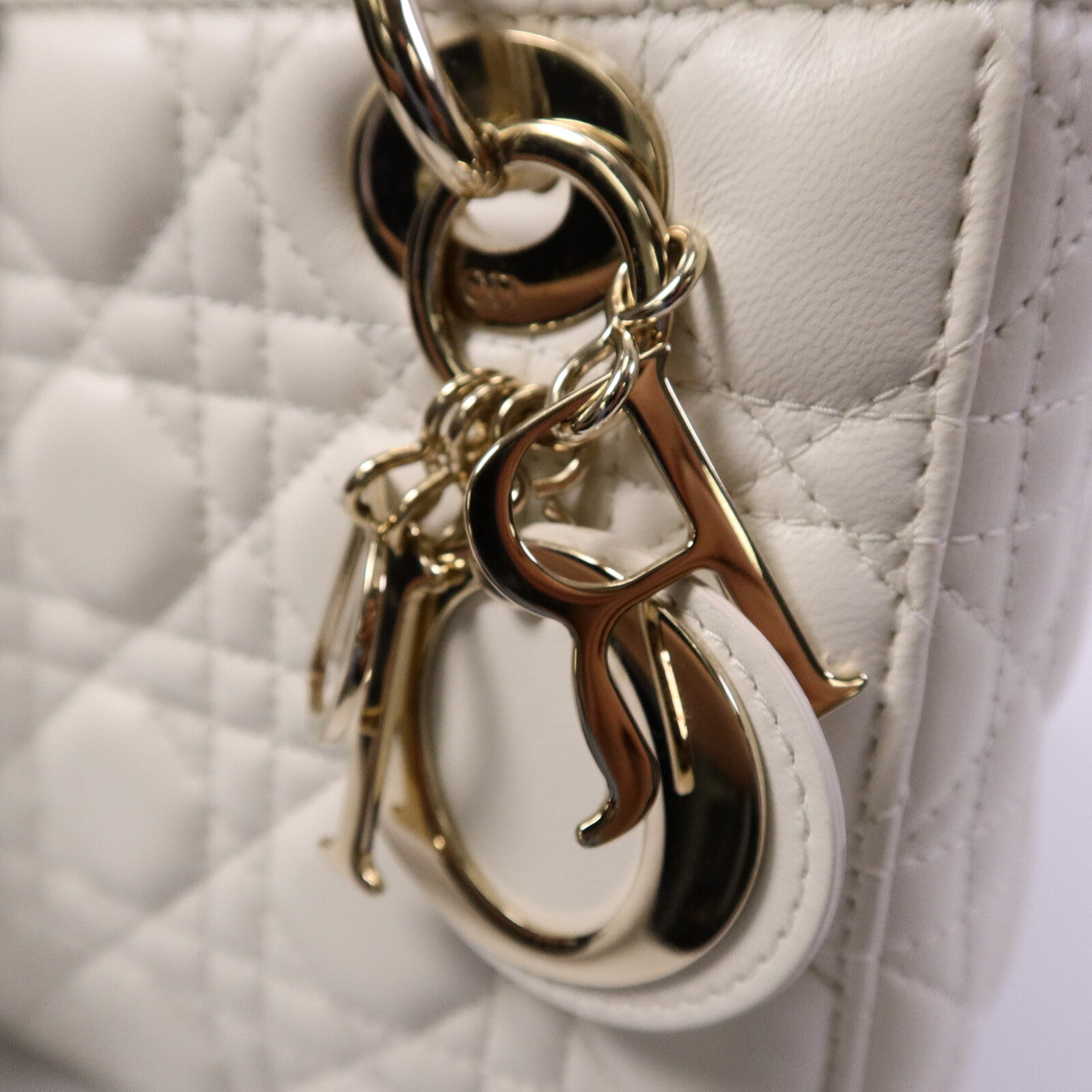 Dior 羊皮皮革Lady Dior Small手挽肩背兩用袋