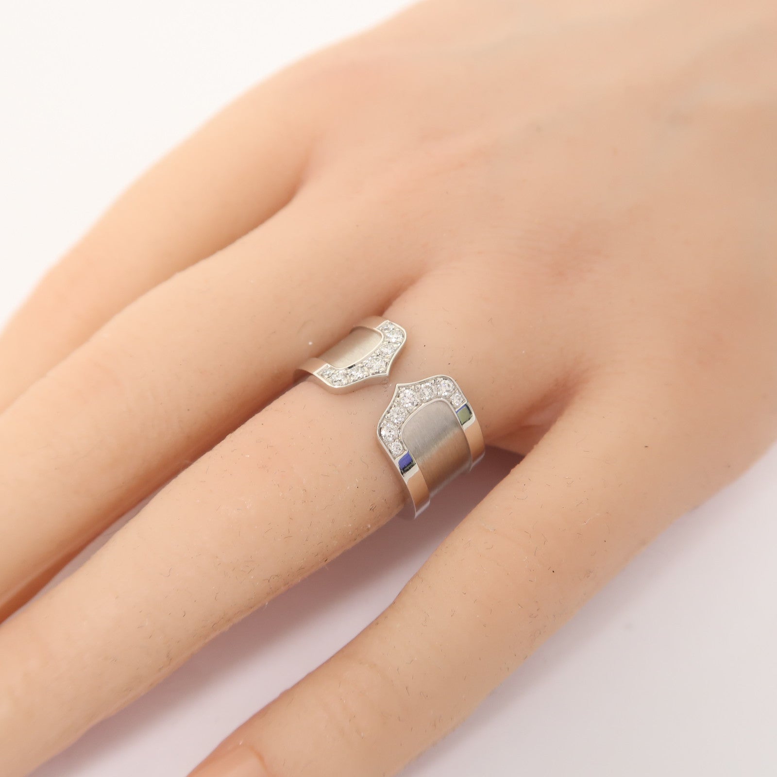 CARTIER 18K白金C2 Diamond Ring戒指US#5.75 #52