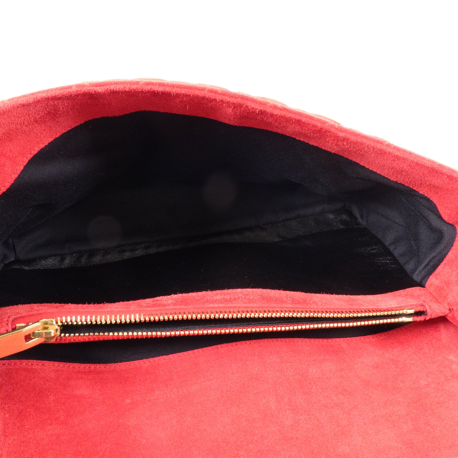 SAINT LAURENT 絨布Large Envelope鏈帶肩背袋
