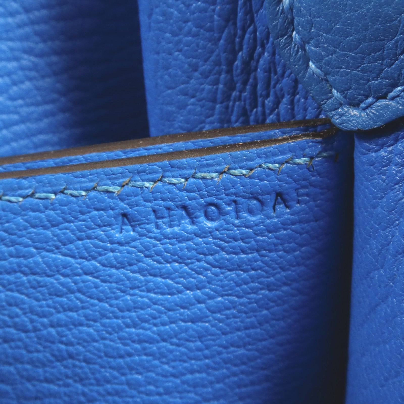 HERMES Evercolor皮革Roulis Mini金扣肩背袋Blue Zanzibar