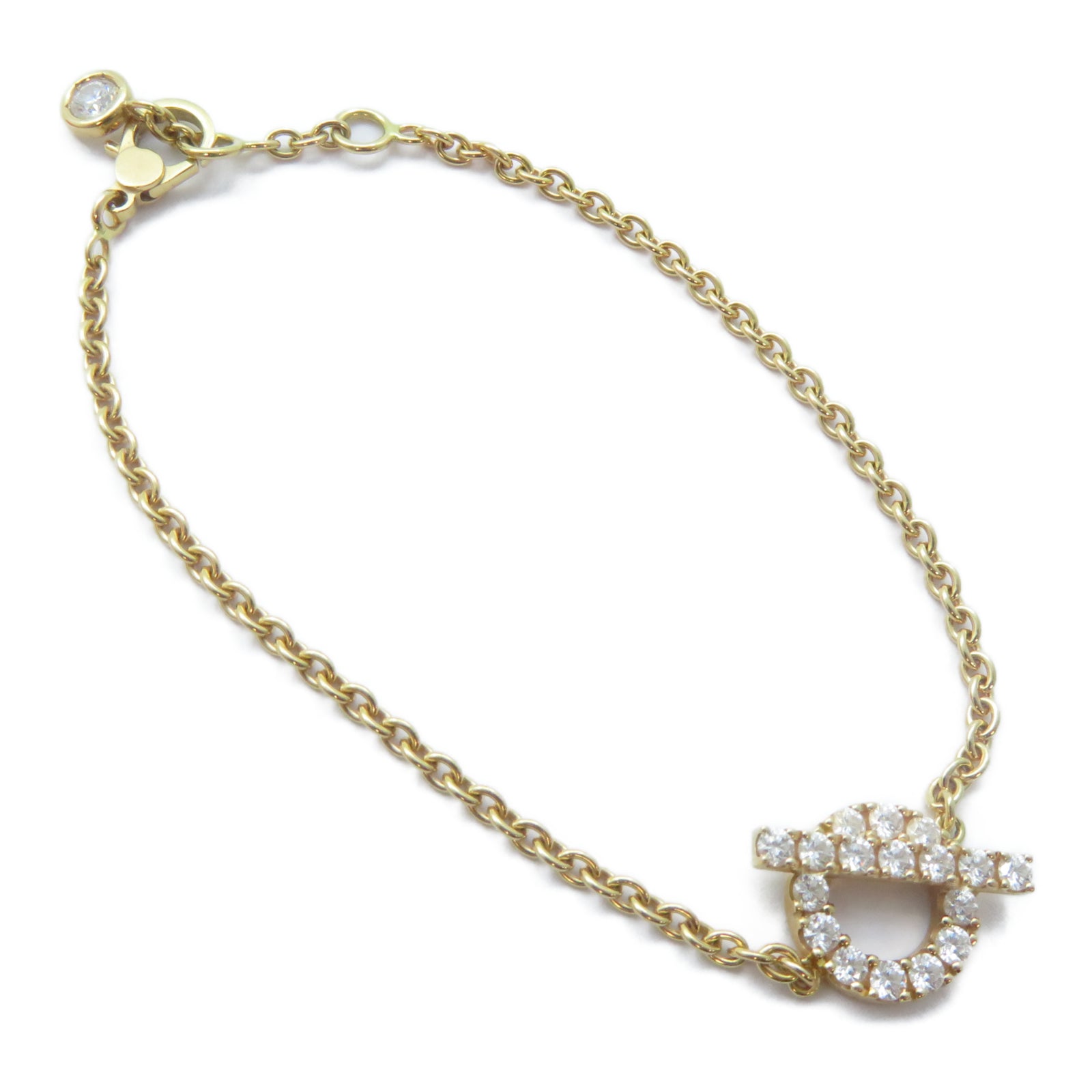 HERMES 18K玫瑰金Finesse Bracelet 0.55ct鑽石手鏈