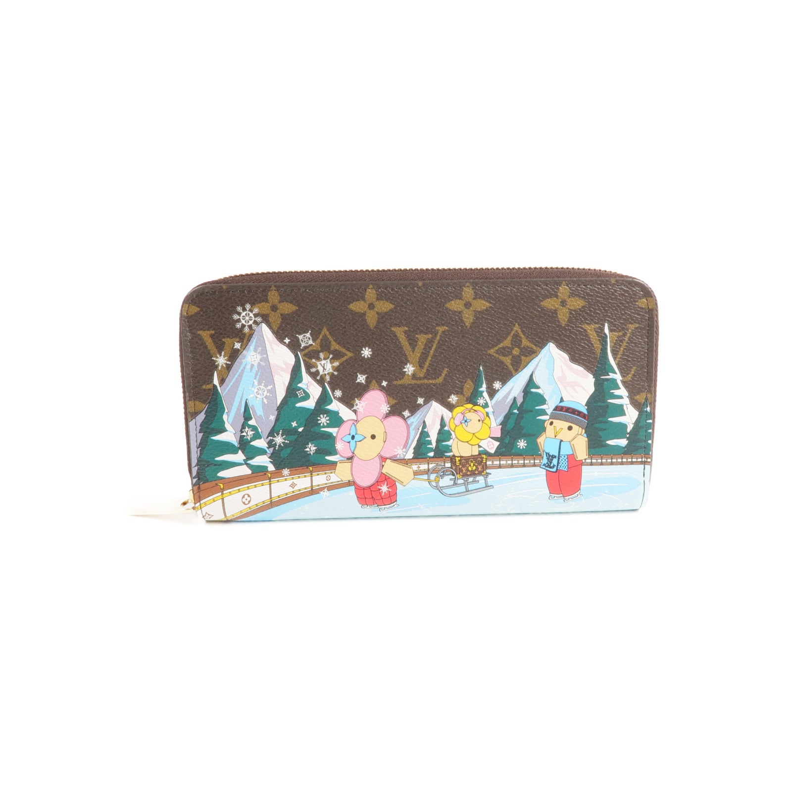 LOUIS VUITTON Monogram Animation Alpine Zippy Wallett金扣長錢包