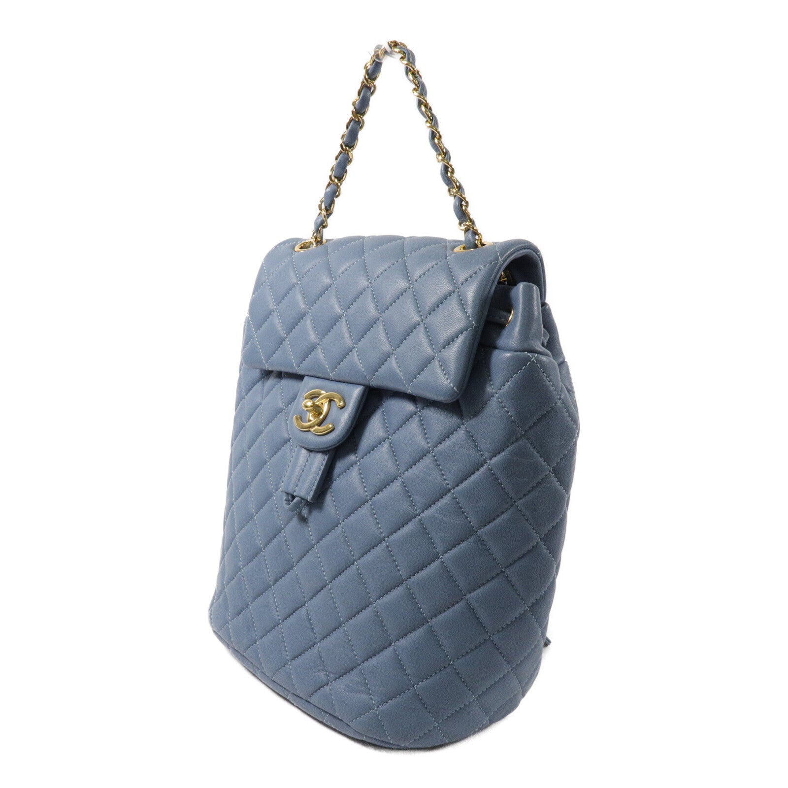 CHANEL 羊皮皮革Urban Spirit Backpack鏈帶背包