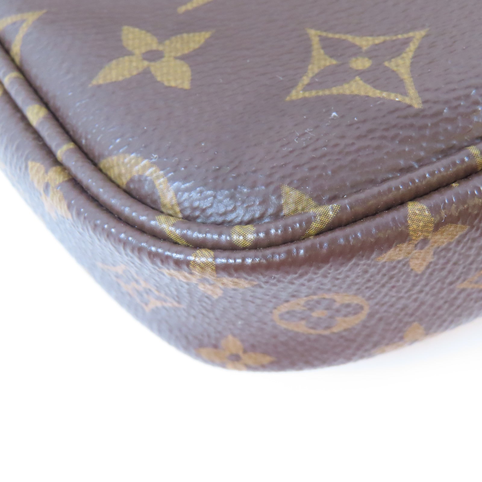 LOUIS VUITTON Monogram Multi Pochette Accessoires金扣手挽肩背兩用袋啡色
