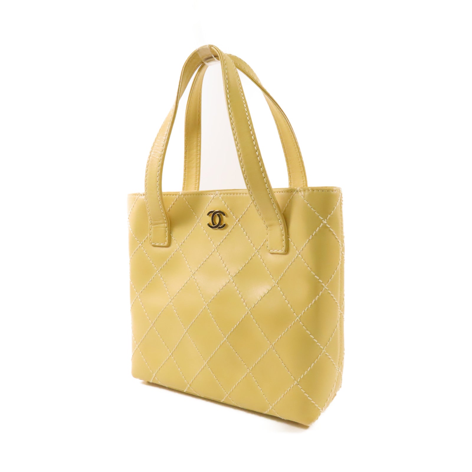 CHANEL 牛皮皮革Vintage Tote Bag金扣手挽袋