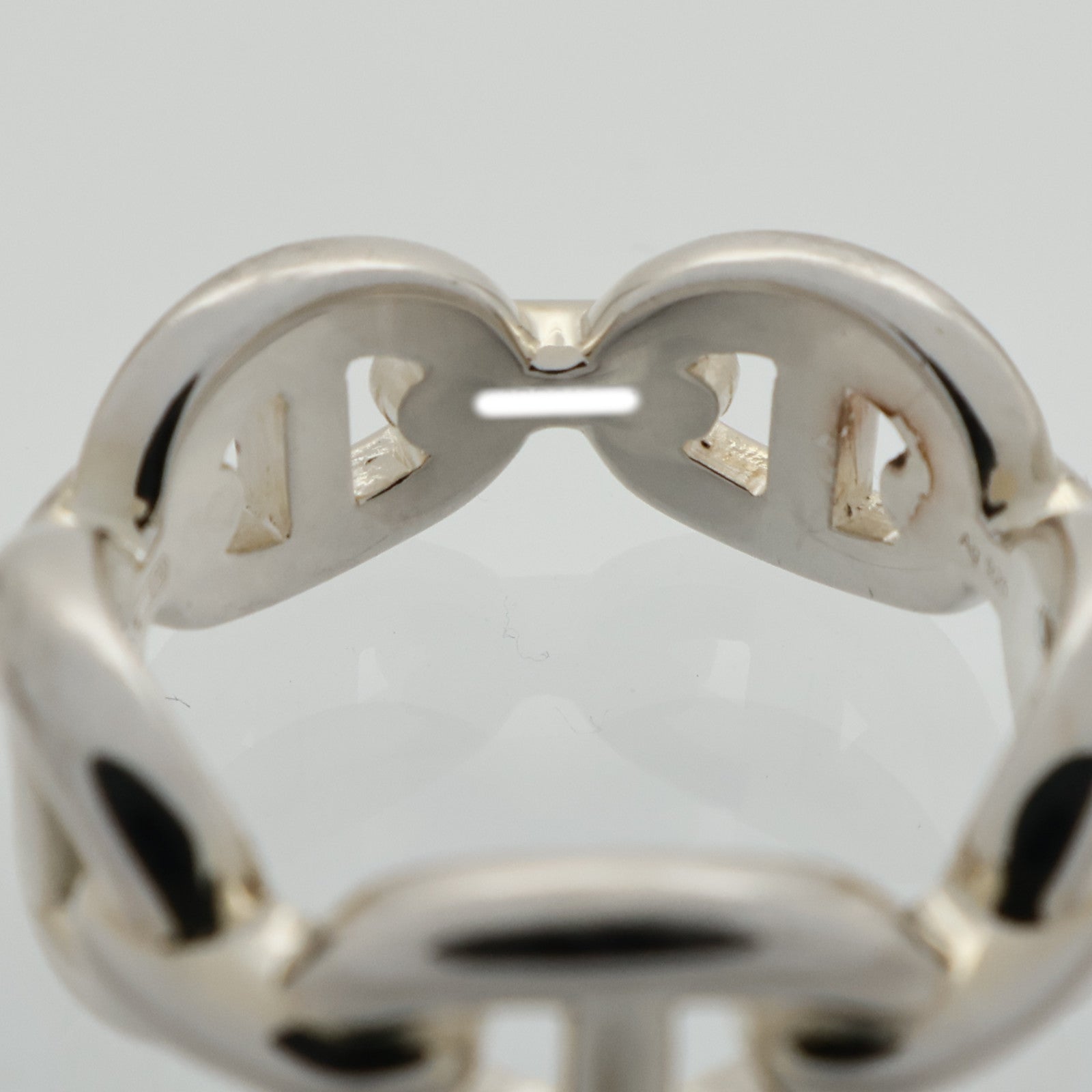 HERMES 925純銀Chaine d'ancre Enchainee Ring戒指