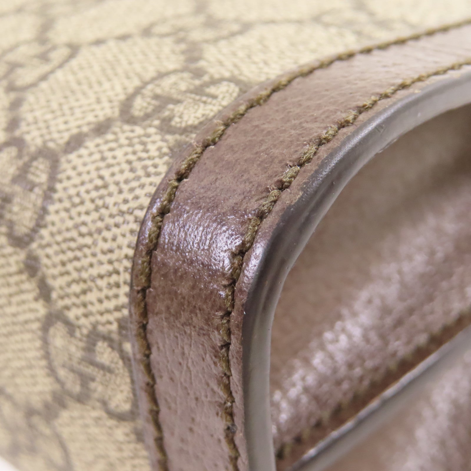 GUCCI 塗層帆布Ophidia GG Small Shoulder Bag金扣鏈帶肩背袋啡色