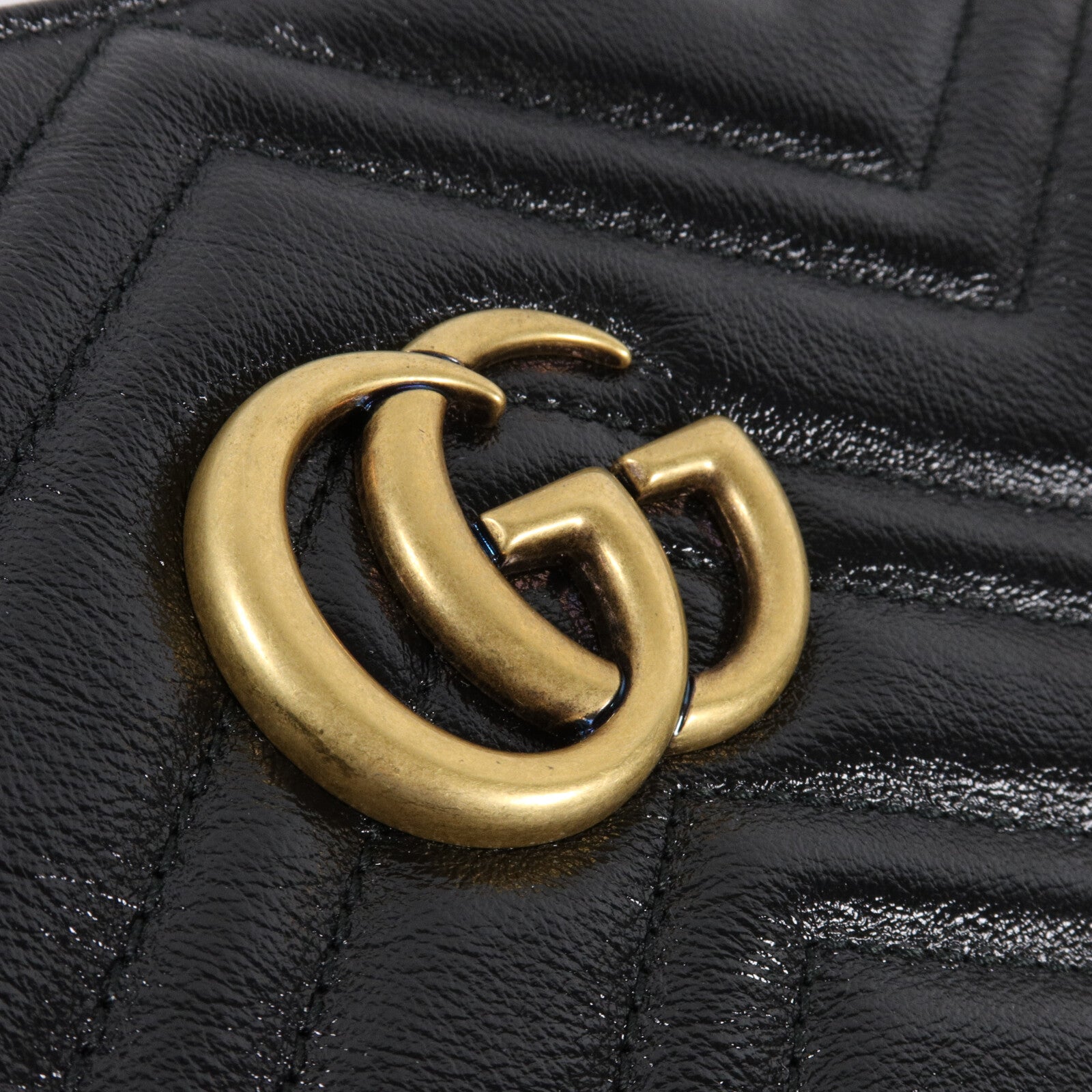 GUCCI 牛皮皮革GG Marmont Chain Tote肩背袋/手挽袋