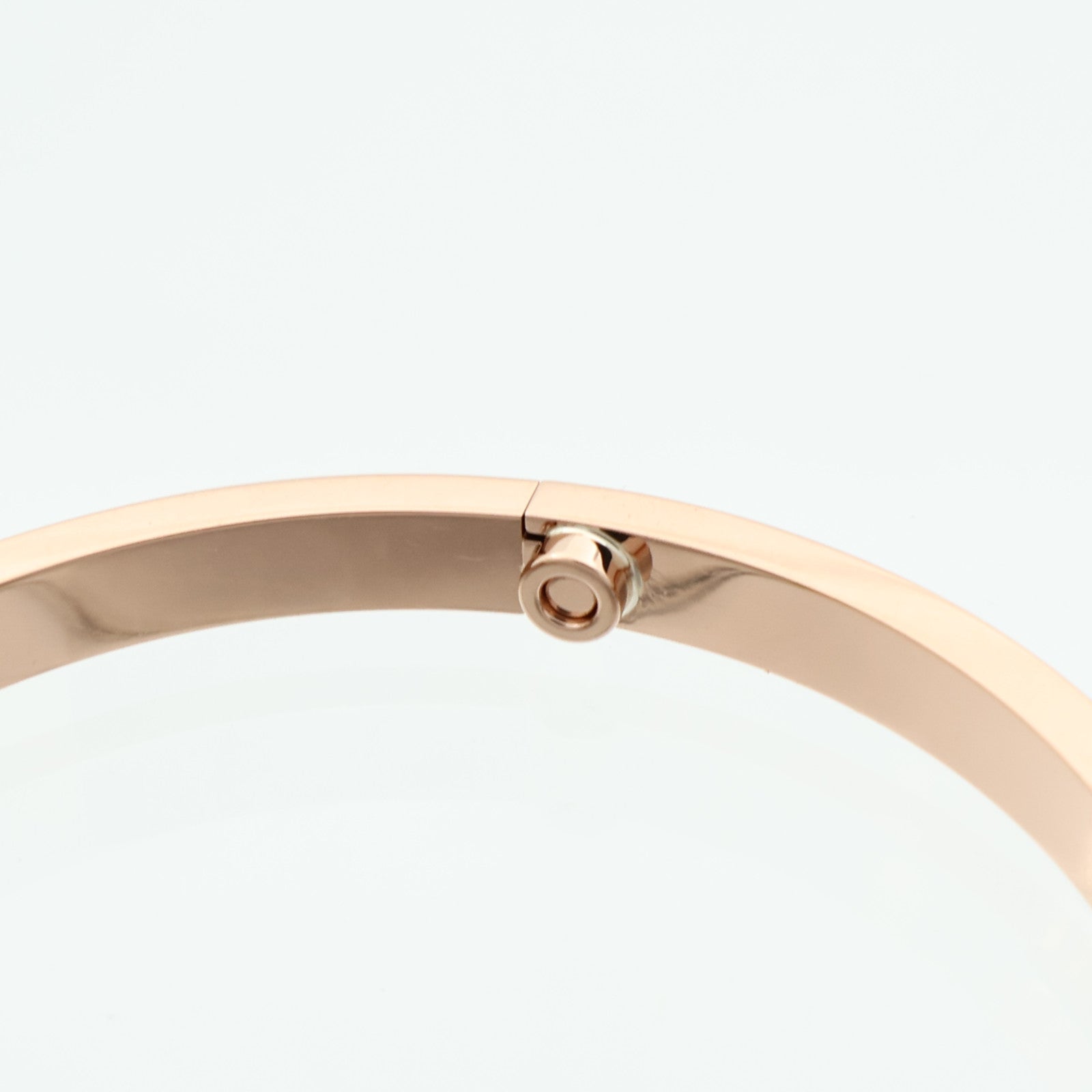 CARTIER 18K玫瑰金Love Bangle SM Paved鑽石手鐲Cartier#16
