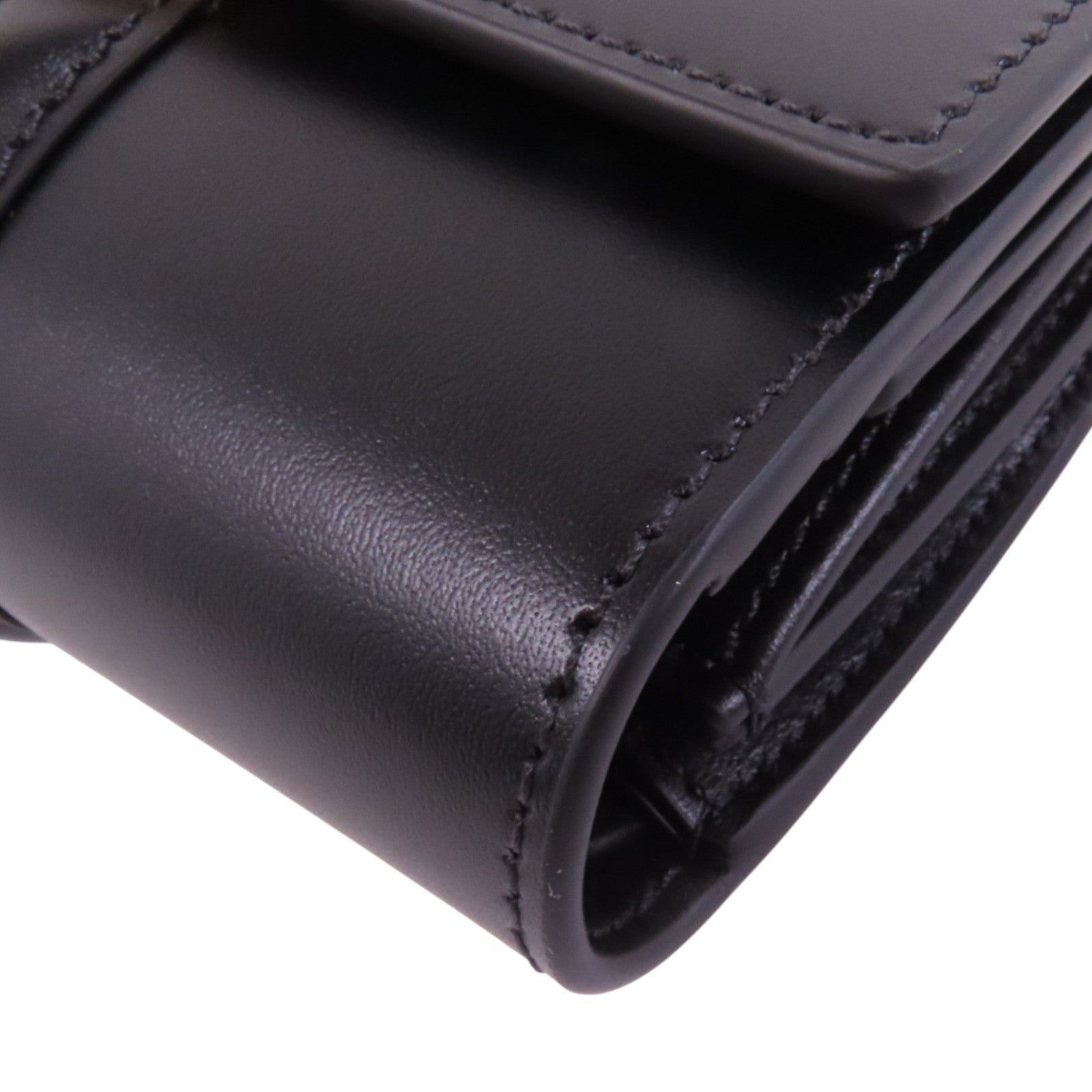 CELINE 牛皮皮革16 Trifold Wallet金扣短錢包