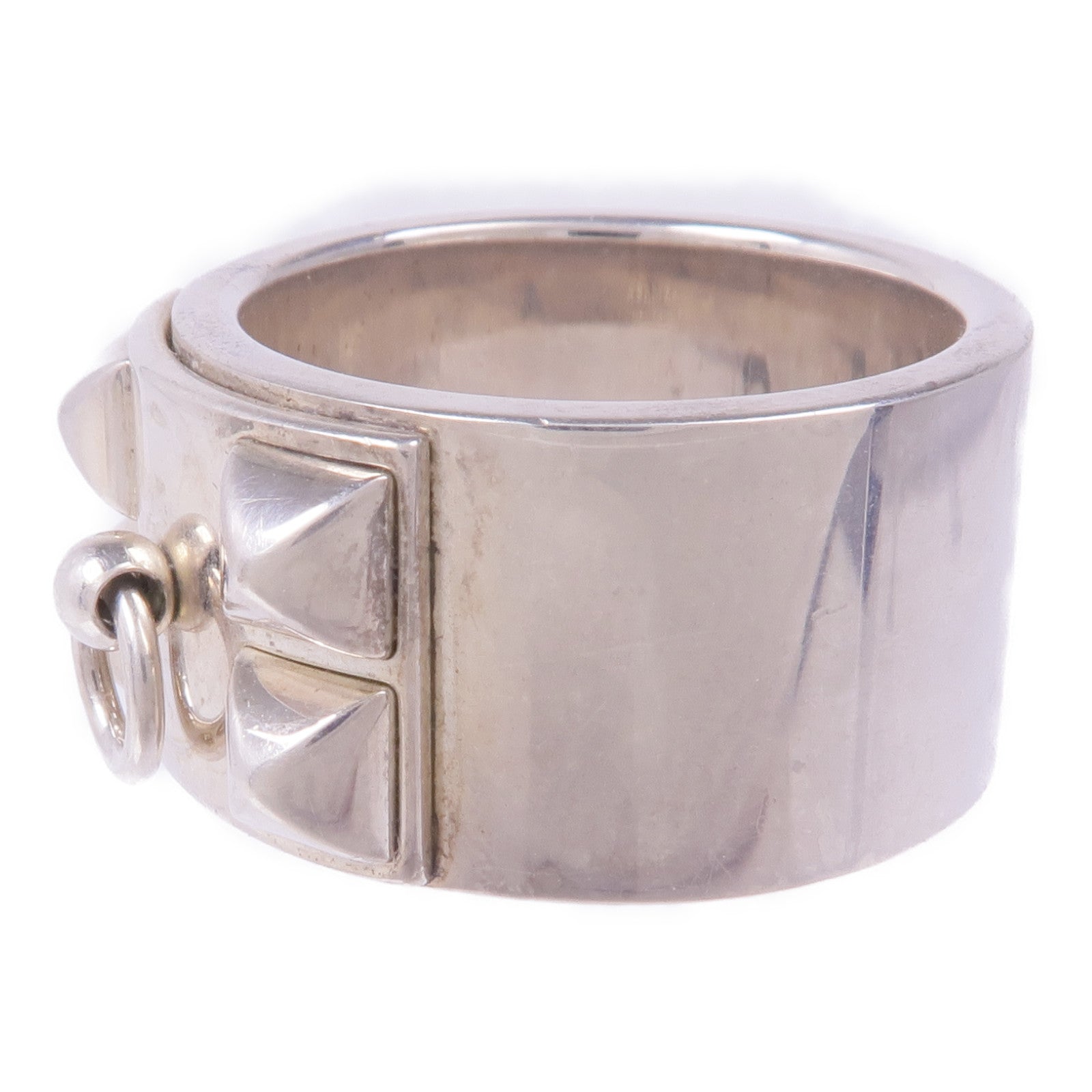 HERMES 925純銀Collier De Chien Ring戒指Hermes#56/US#7.5