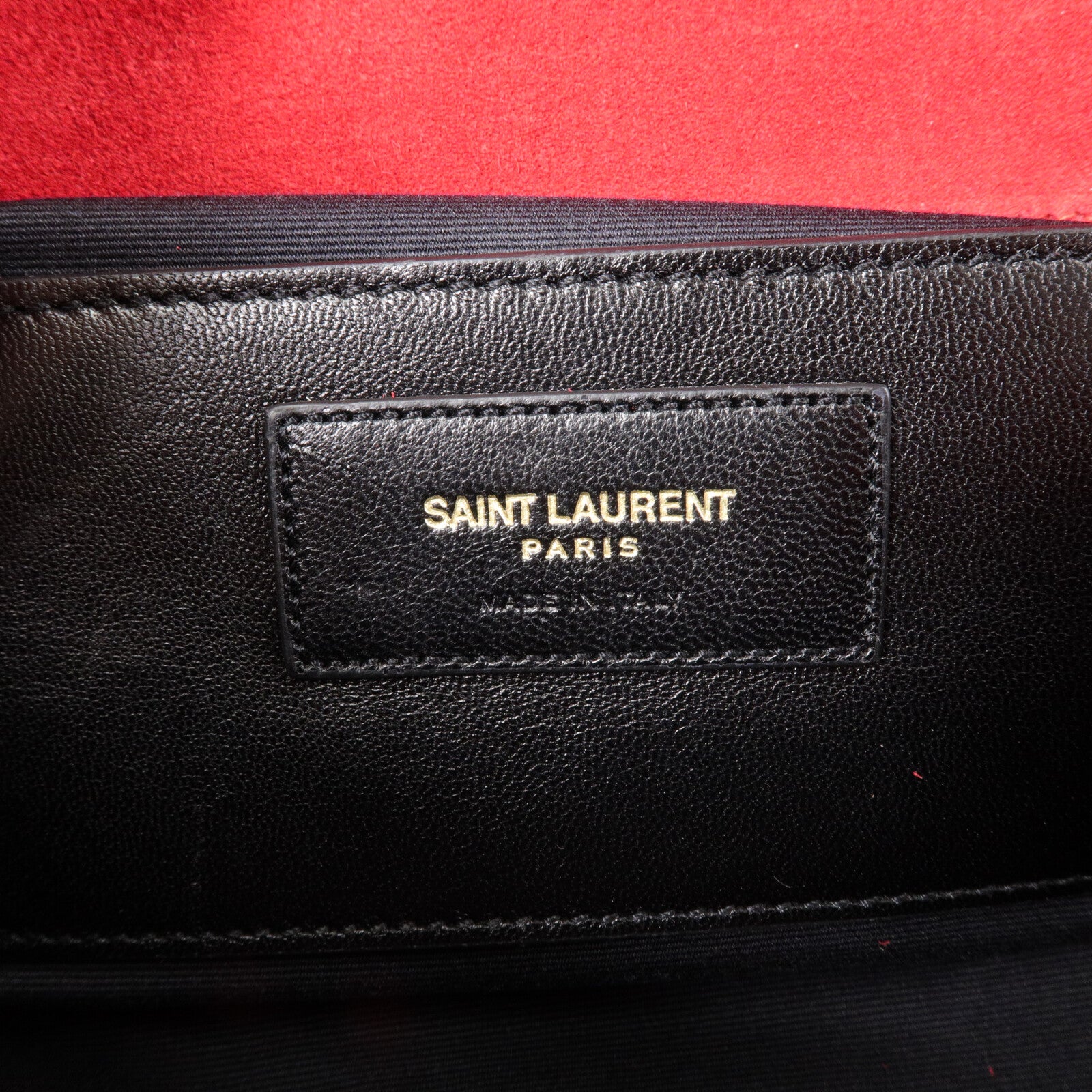 SAINT LAURENT 絨布Large Envelope鏈帶肩背袋