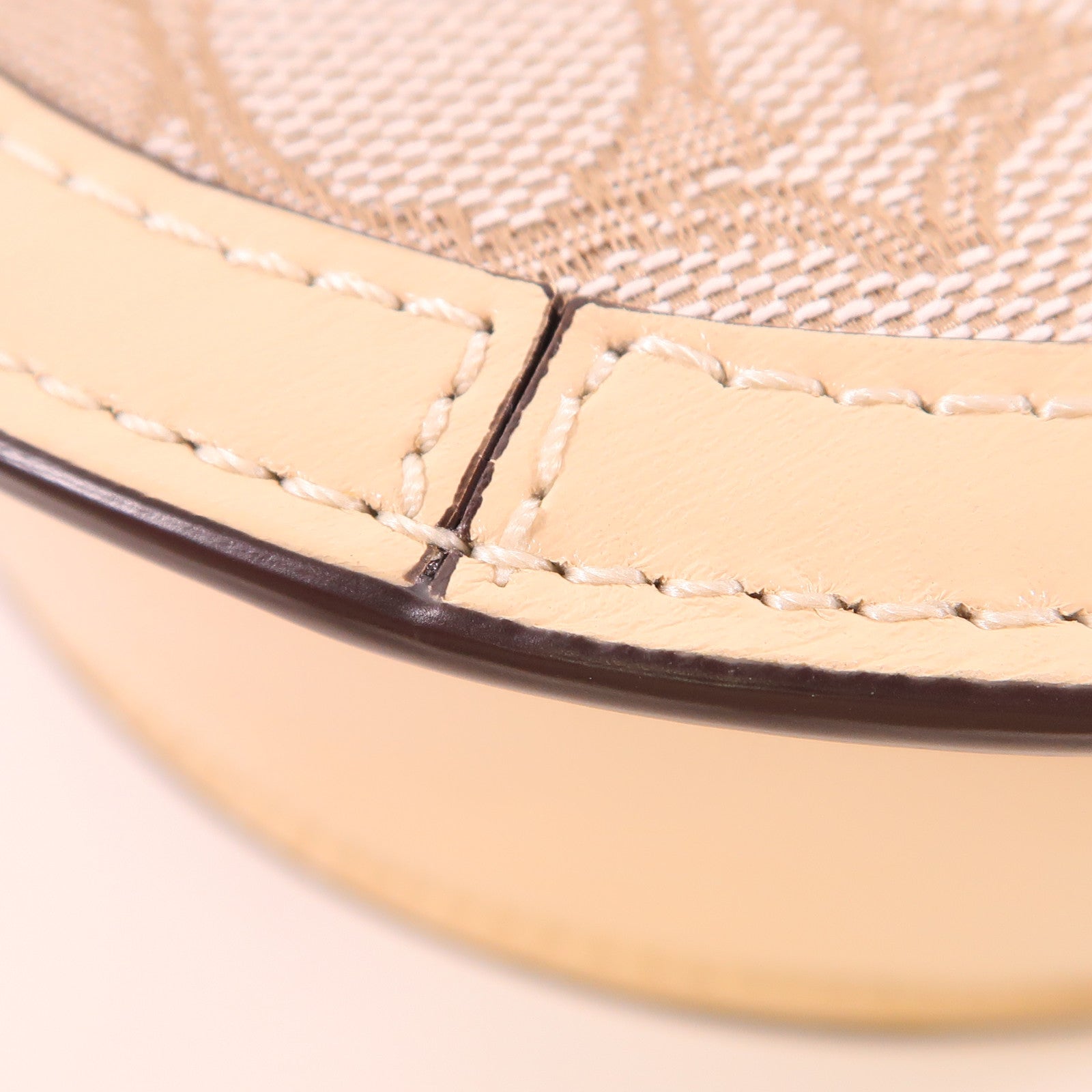 COACH 塗層帆布/皮革Chain Shoulder Bag金扣鏈帶肩背袋