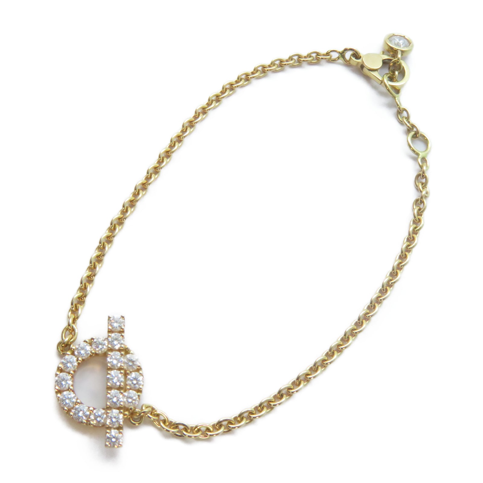 HERMES 18K玫瑰金Finesse Bracelet 0.55ct鑽石手鏈