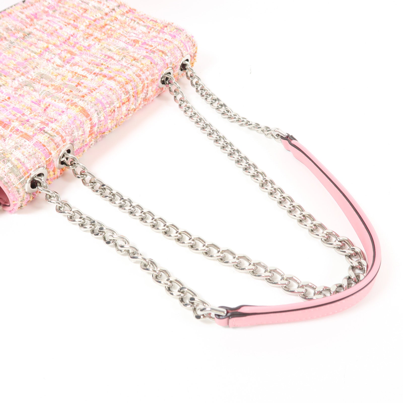 Kate Spade 【激減優惠】Tweed Shoulder Bag銀扣鏈帶肩背袋