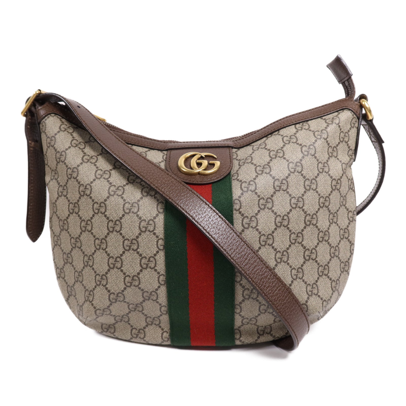 GUCCI 塗層帆布Ophidia Medium金扣肩背袋