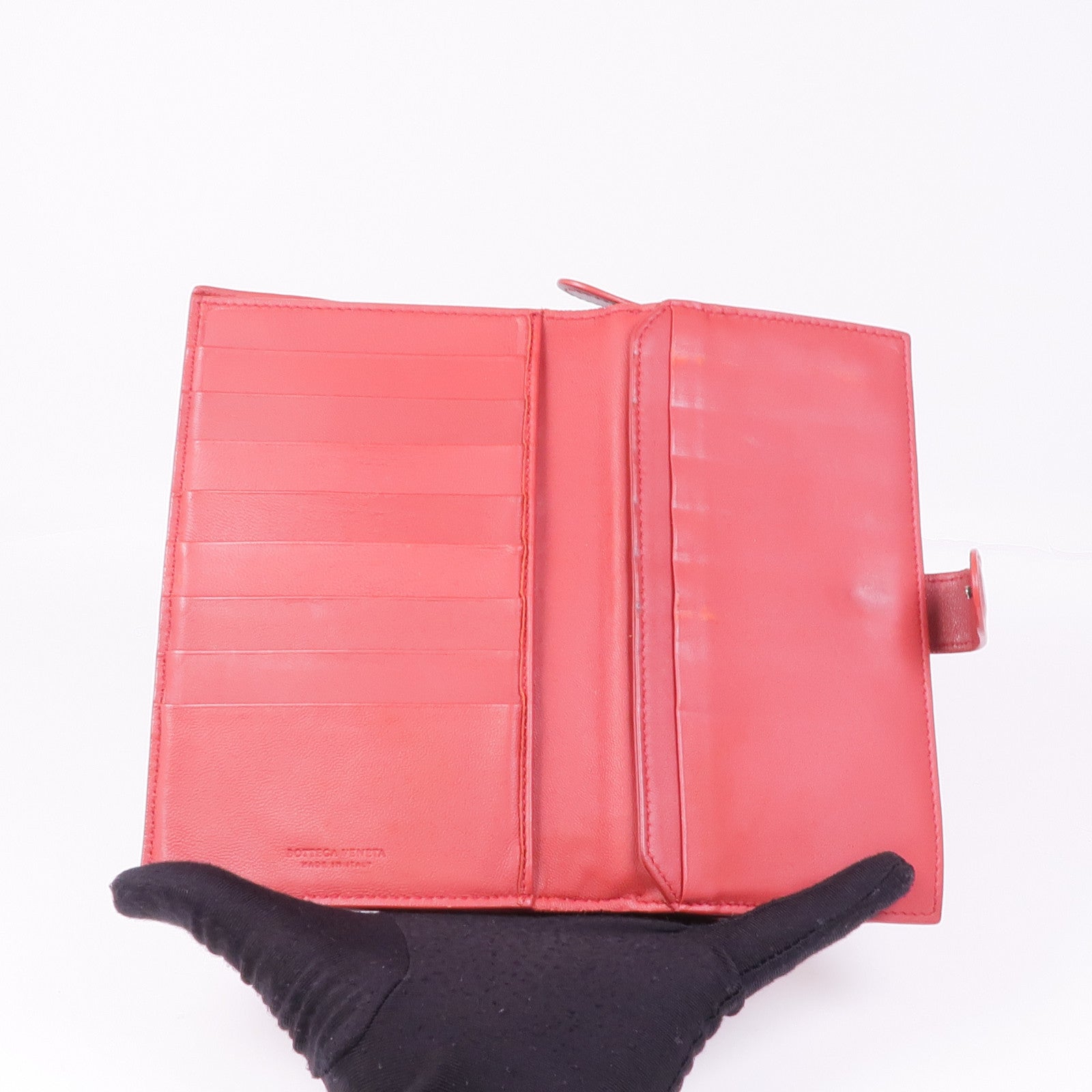 BOTTEGA VENETA 織紋皮革Long Wallet長錢包