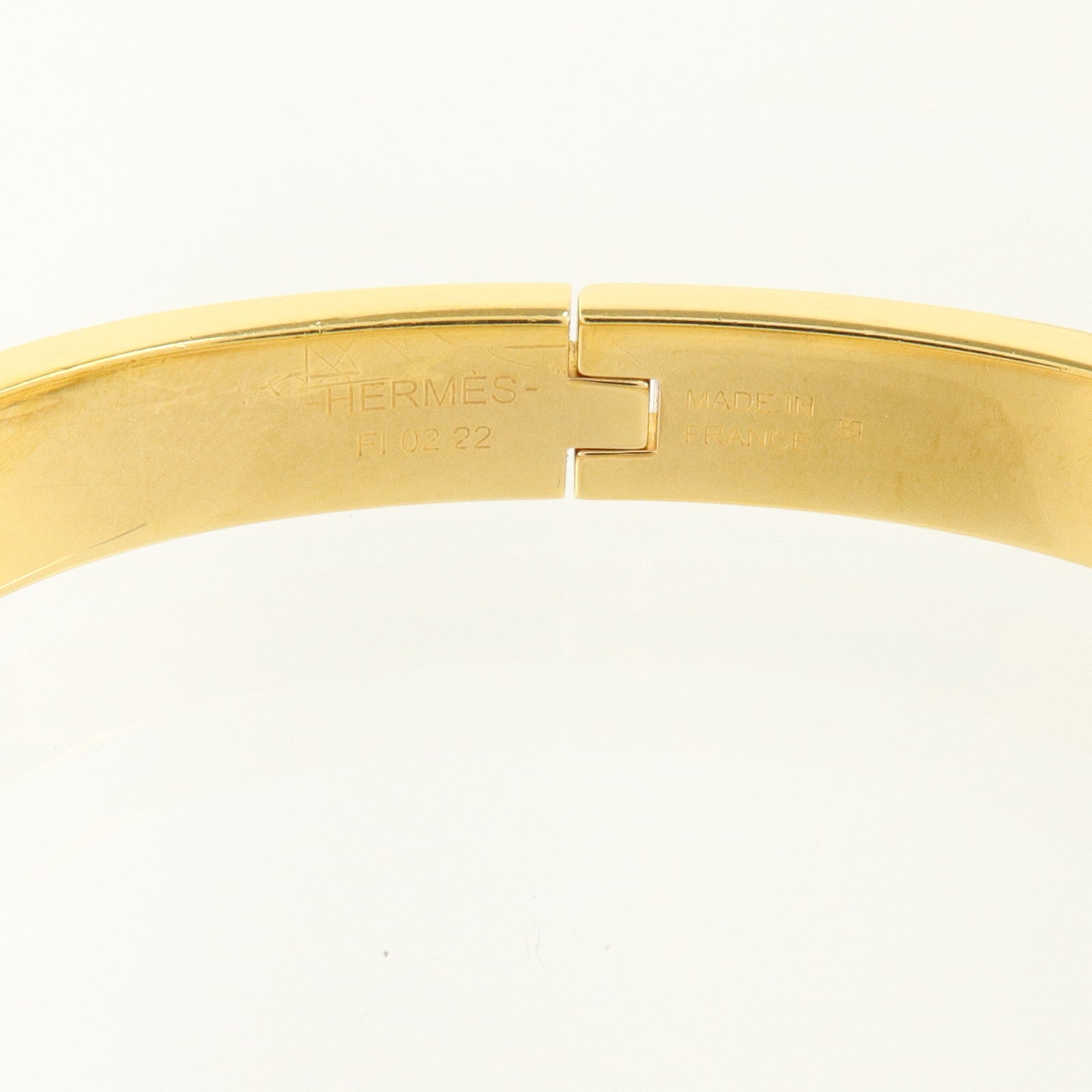 HERMES 金屬/琺瑯Mini Clic Chain D'Ancre金扣手鏈