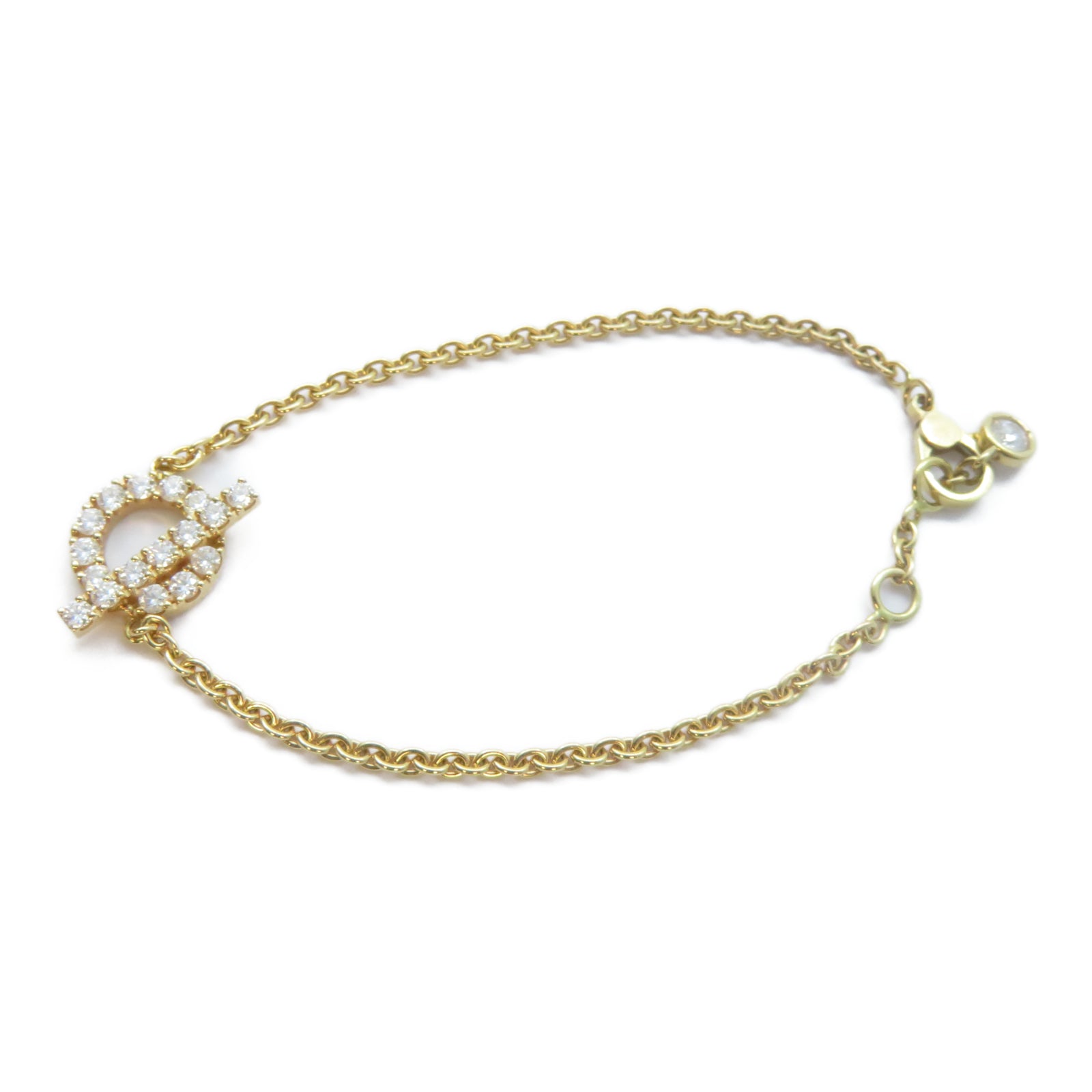 HERMES 18K玫瑰金Finesse Bracelet 0.55ct鑽石手鏈