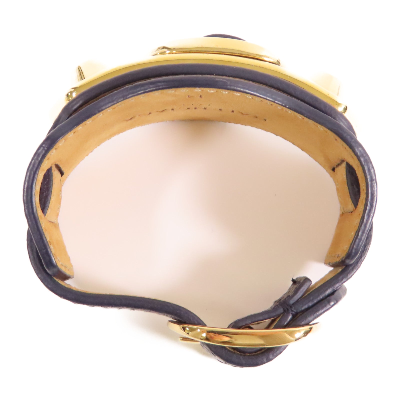 BALENCIAGA 牛皮皮革Bracelet/Bangle金扣深藍色
