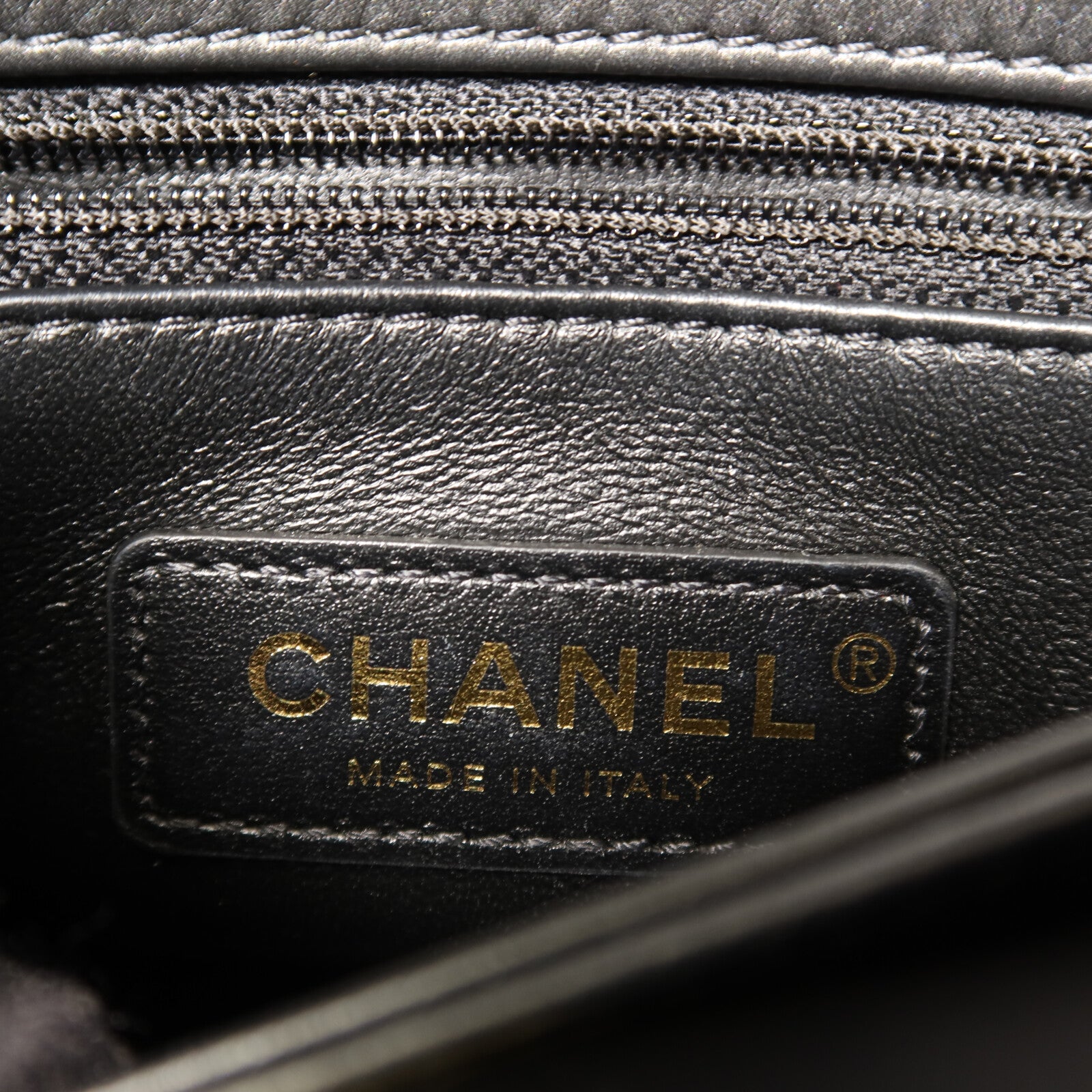 CHANEL 牛皮皮革Coco Handle Mini金扣鏈帶手挽肩背兩用袋