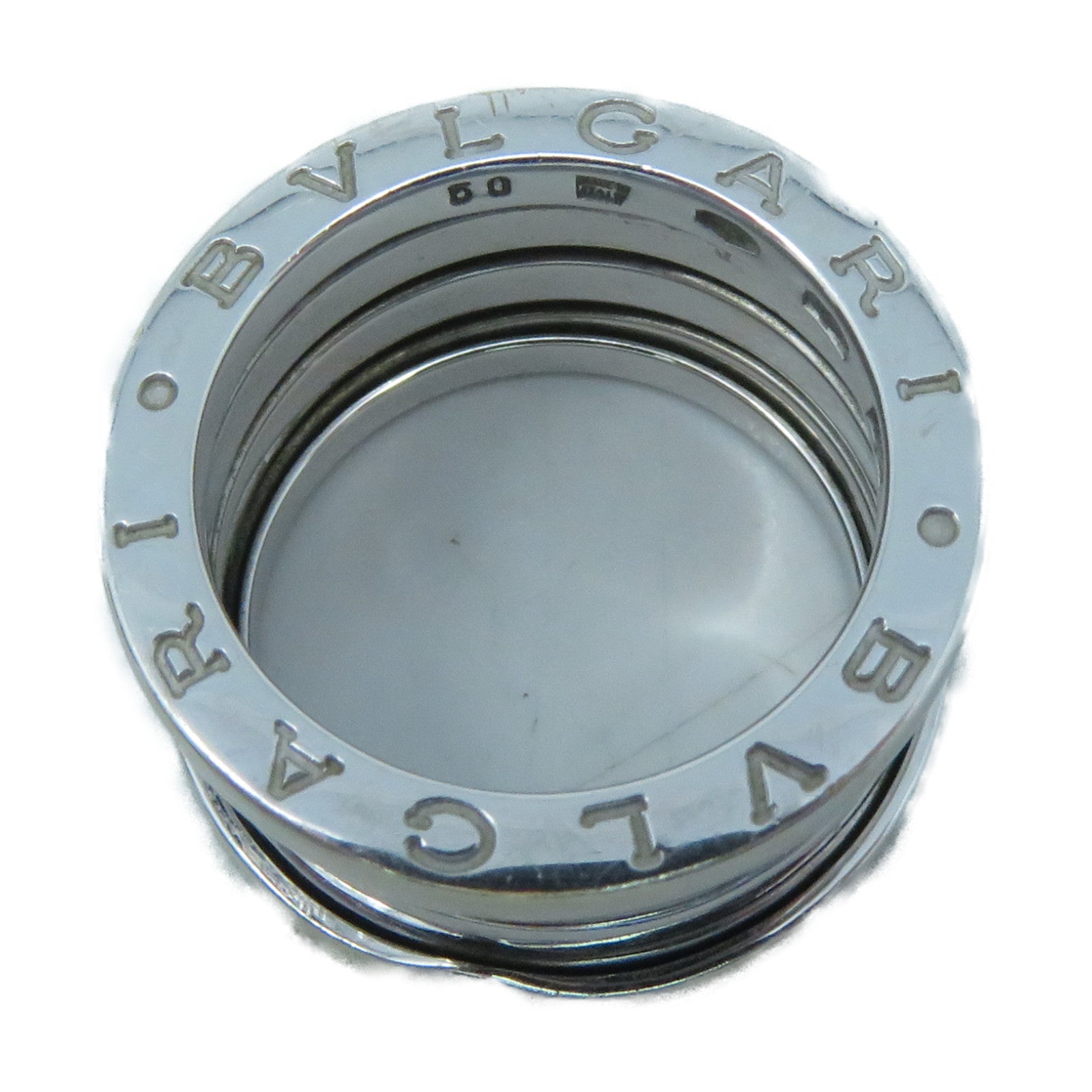 BVLGARI 【激減優惠】18K白金B-zero1戒指BVLGARI#50/US#5銀色
