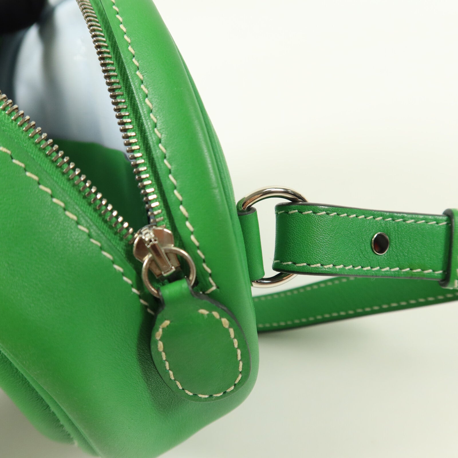 HERMES Swift皮革In The Loop Belt Bag腰包Bamboo/Blue Brume