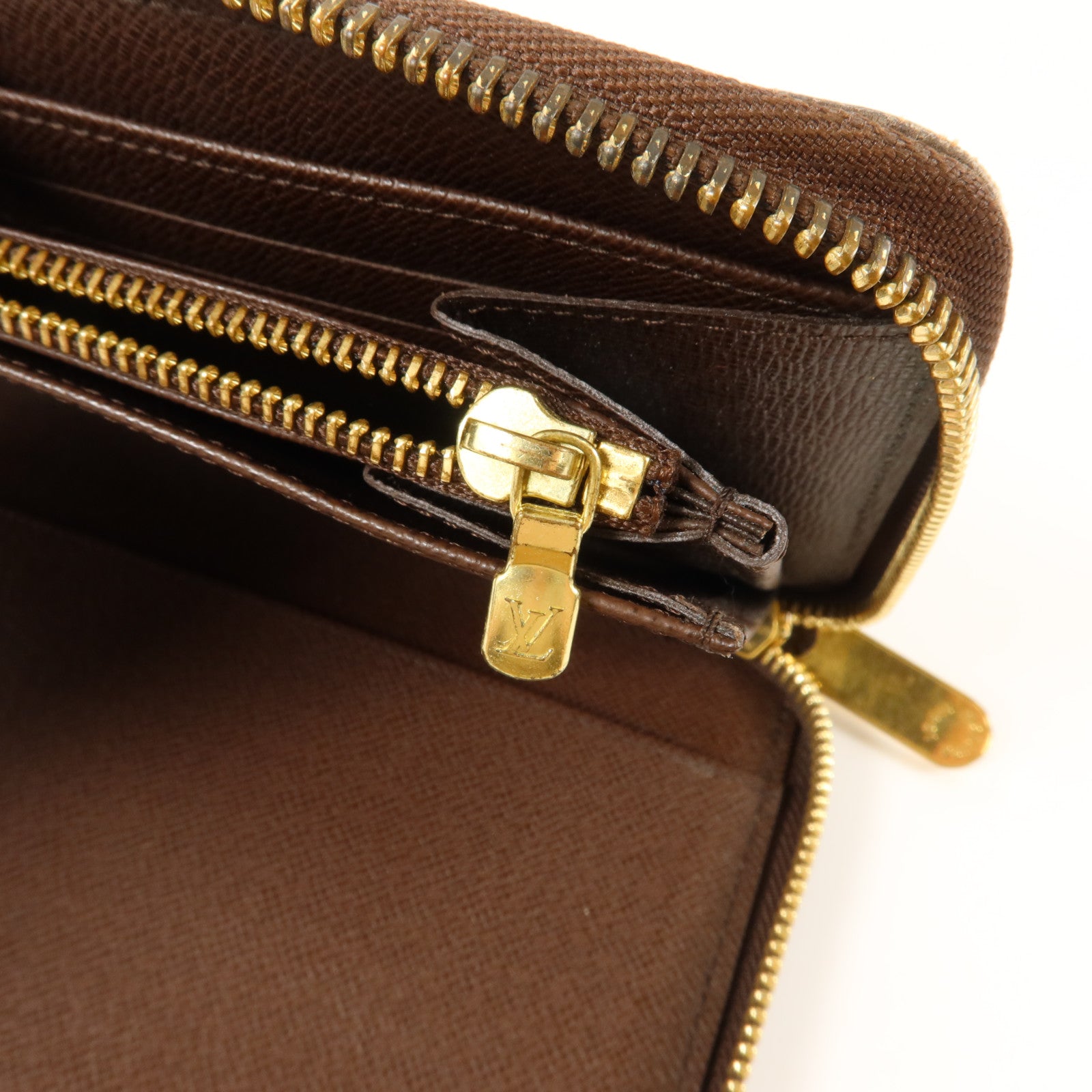 LOUIS VUITTON Damier Zippy Organizer金扣長錢包