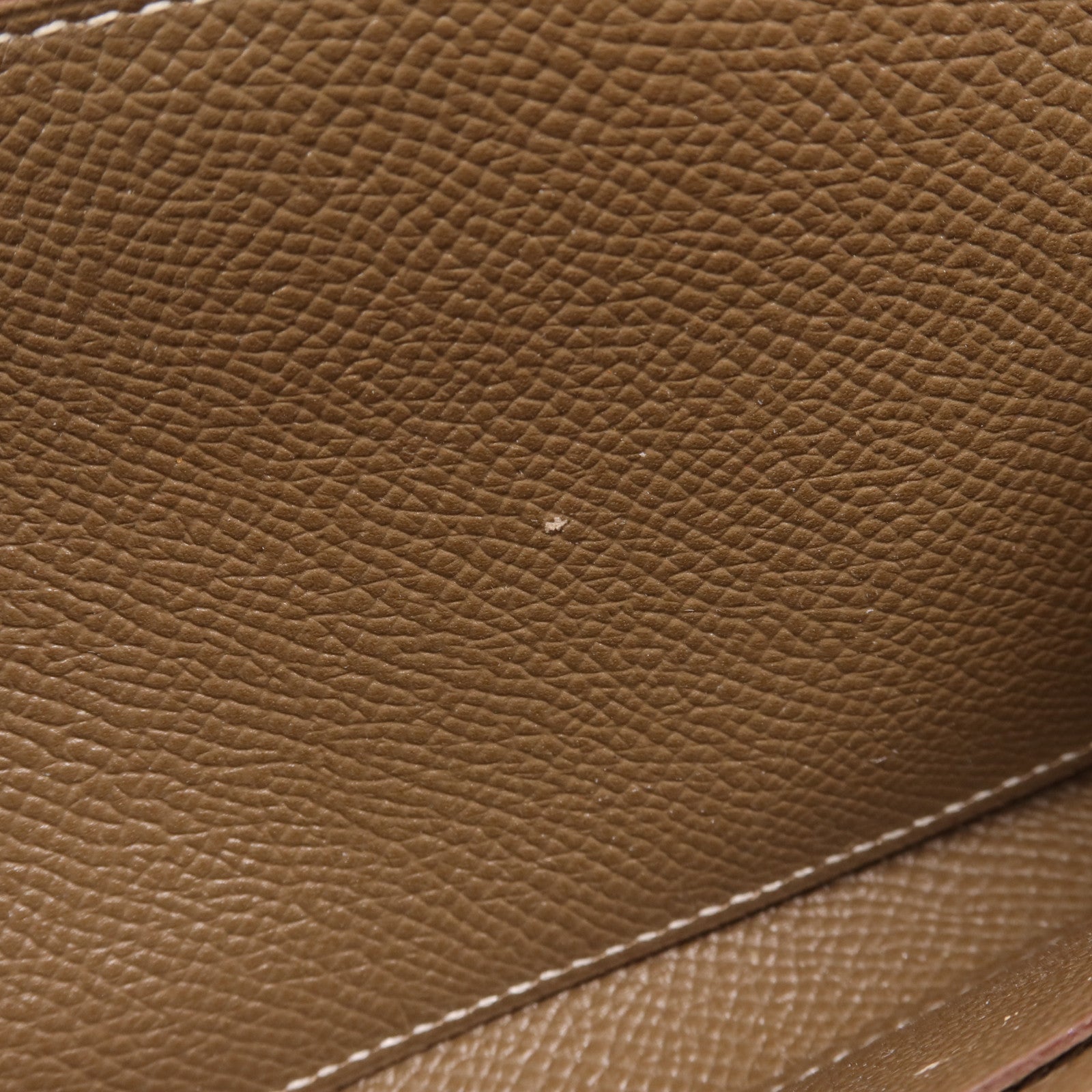 HERMES Epsom皮革Kelly Wallet銀扣長錢包Etoupe