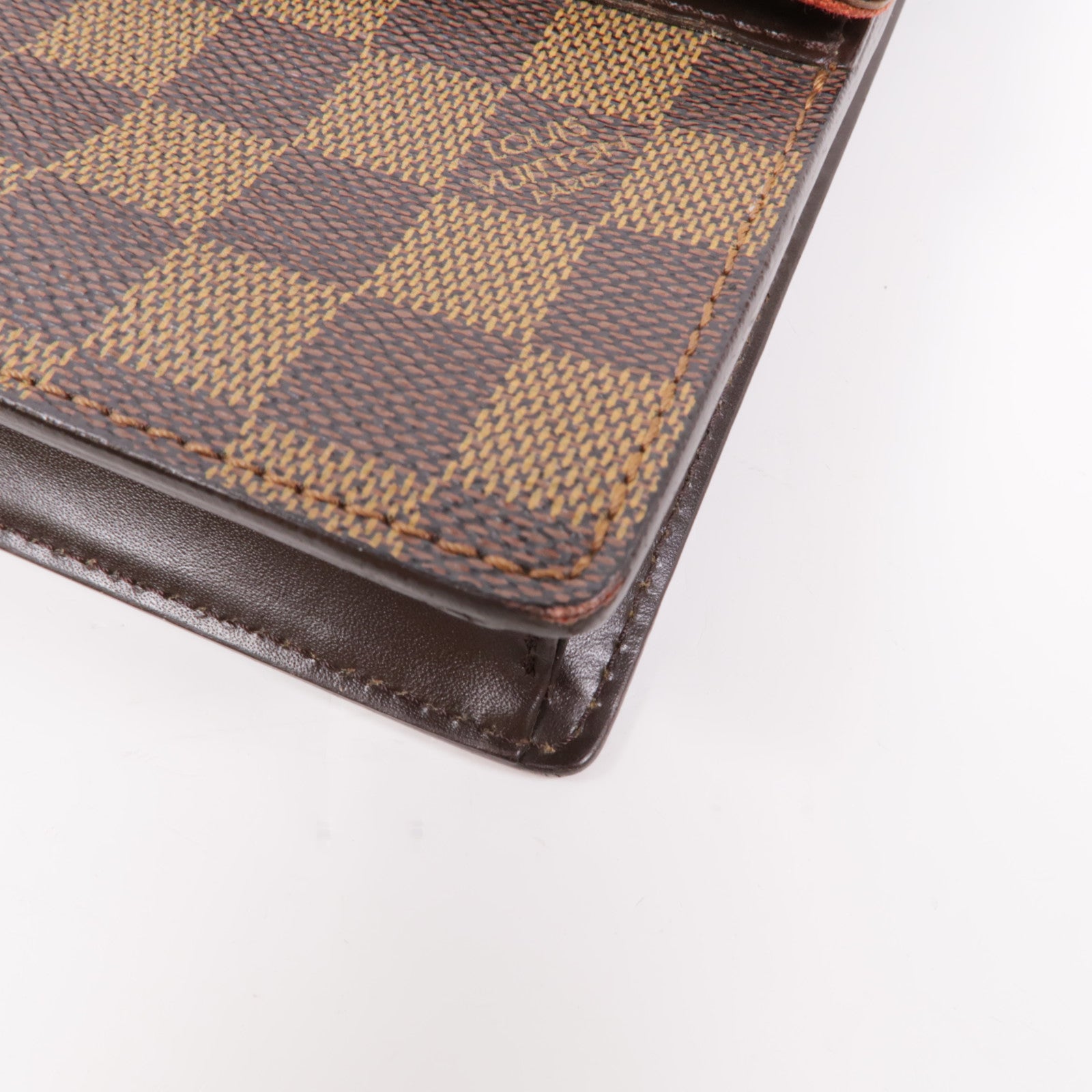 LOUIS VUITTON Damier Portobello金扣肩背袋棕色