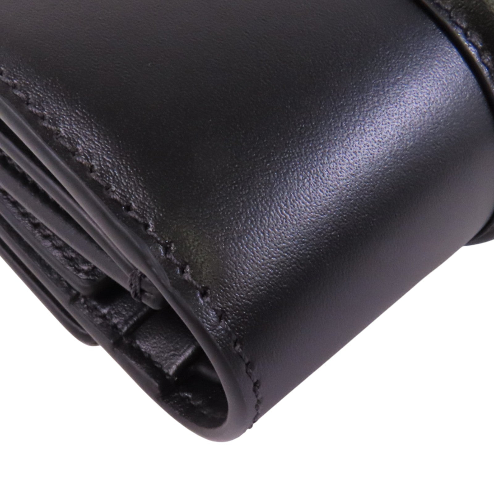 CELINE 牛皮皮革16 Trifold Wallet金扣短錢包