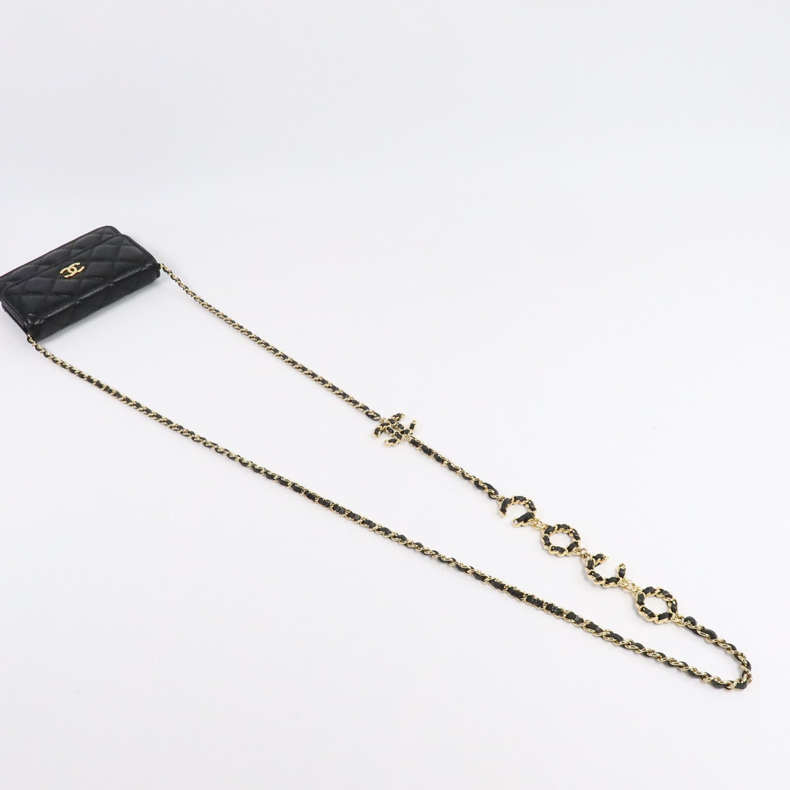 CHANEL 牛皮皮革Mini Walllet On Chain鏈帶肩背袋