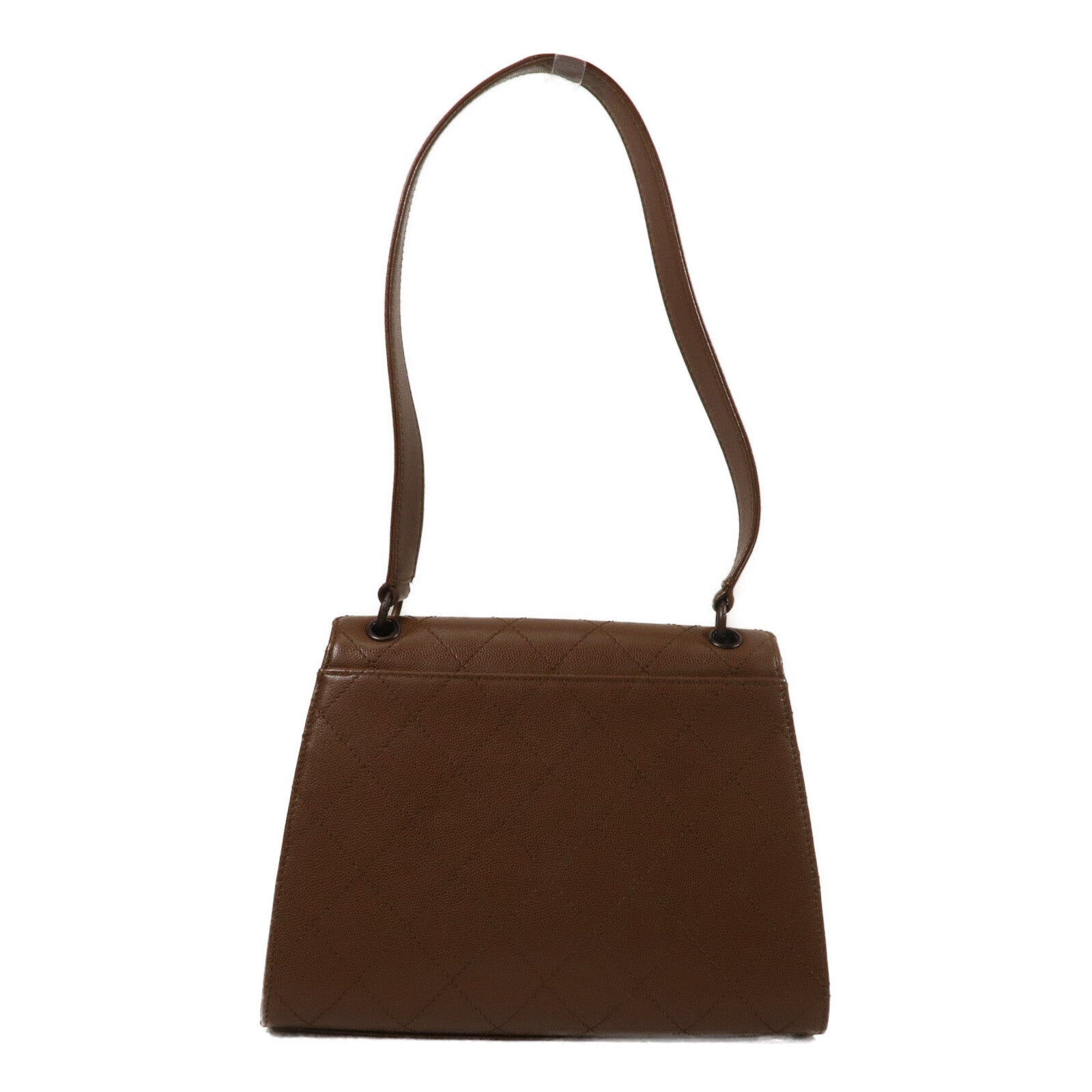 CHANEL 牛皮皮革Vintage Top Handle Kelly Flap Bag肩背袋
