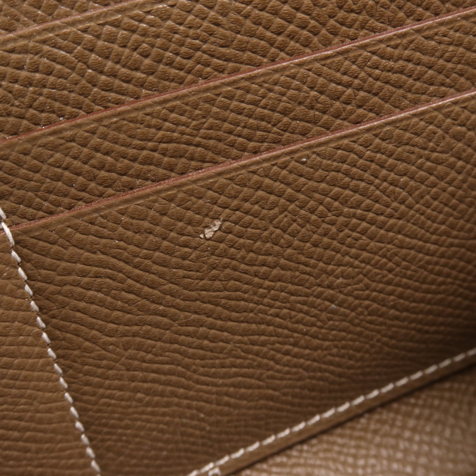 HERMES Epsom皮革Kelly Wallet銀扣長錢包Etoupe