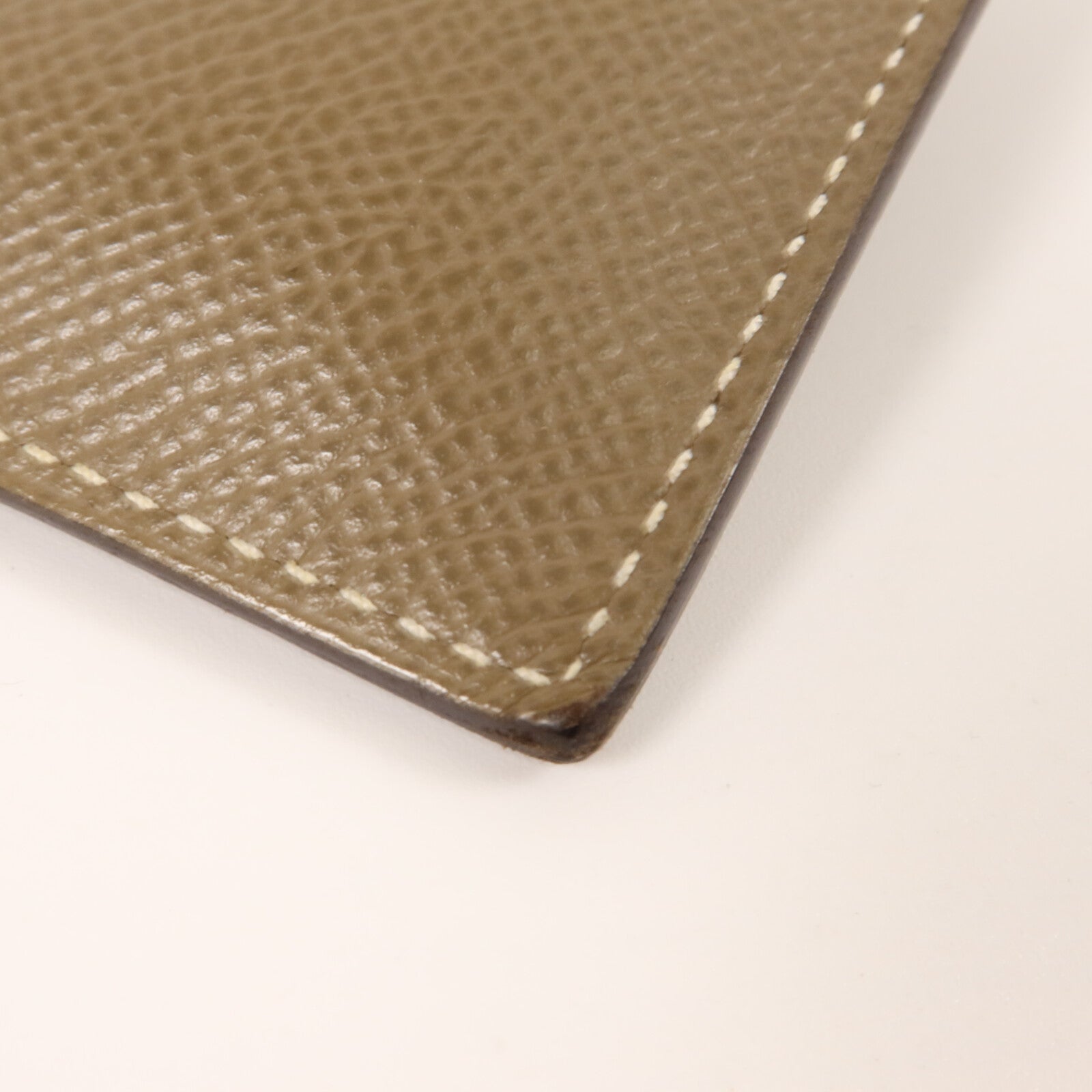 HERMES Epsom皮革Kelly Pocket Compact Wallet錢包Etoupe