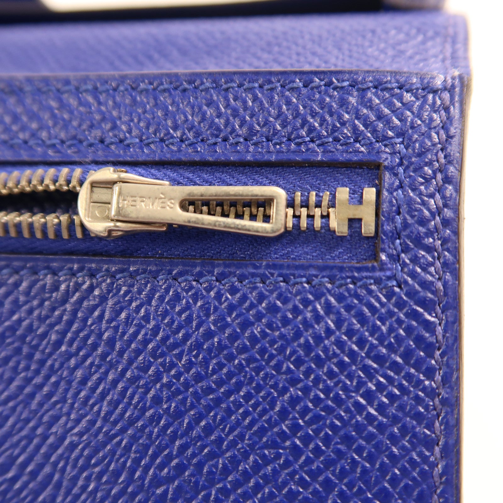 HERMES 【激減優惠】Epsom皮革Bearn Long Wallet銀扣長錢包