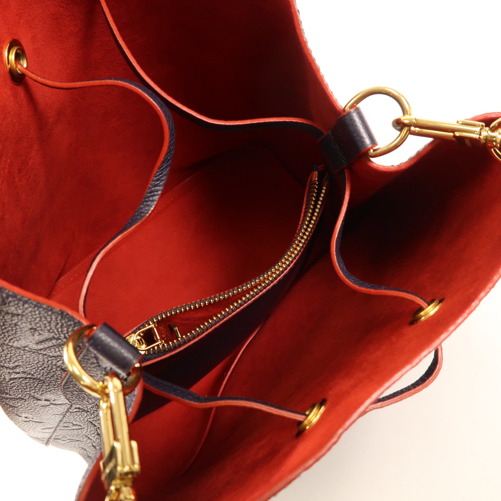LOUIS VUITTON Monogram Empreinte Neo Noe MM金扣手挽肩背兩用袋