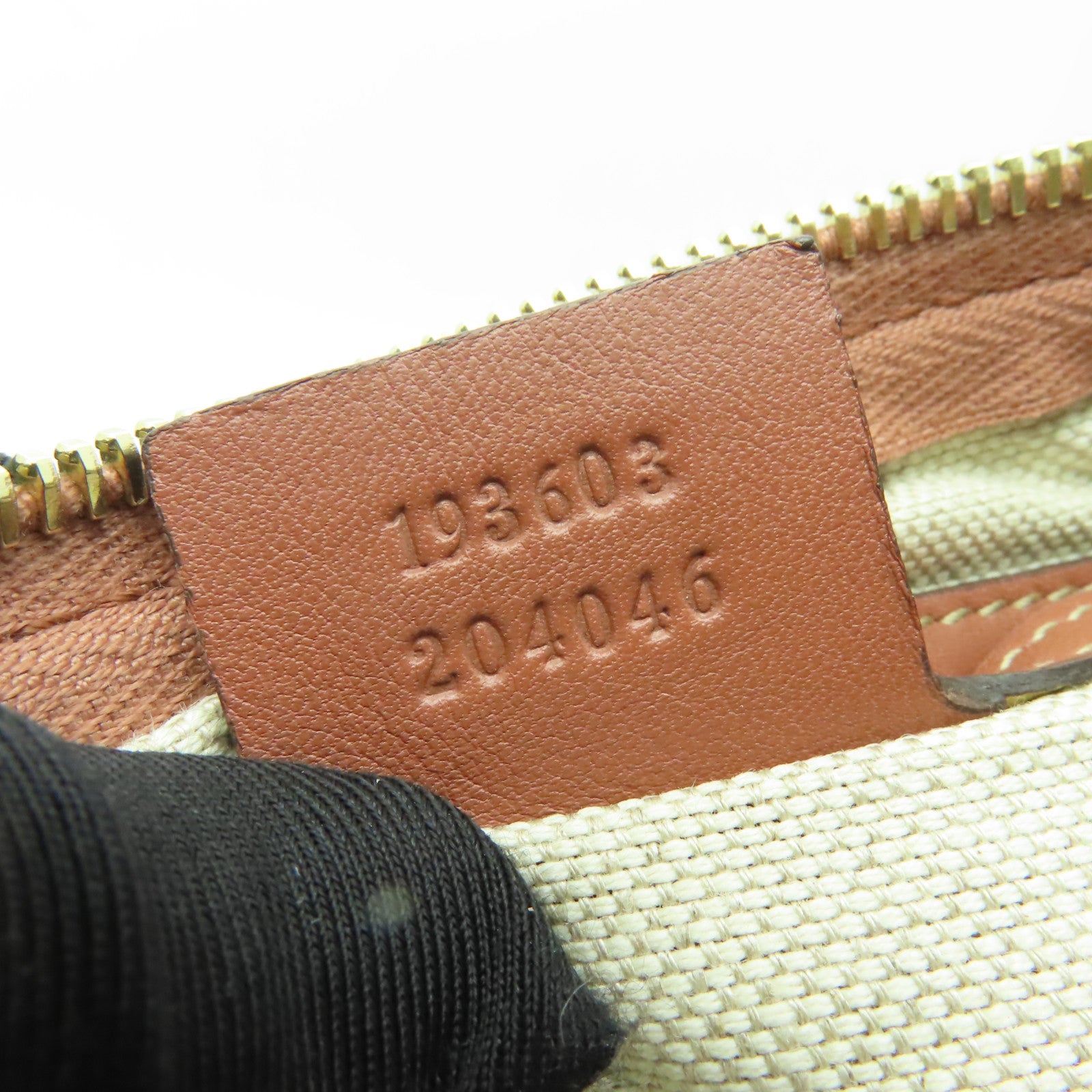 GUCCI 【清倉大減價】塗層帆布Handbag金扣手挽袋棕色/粉紅色