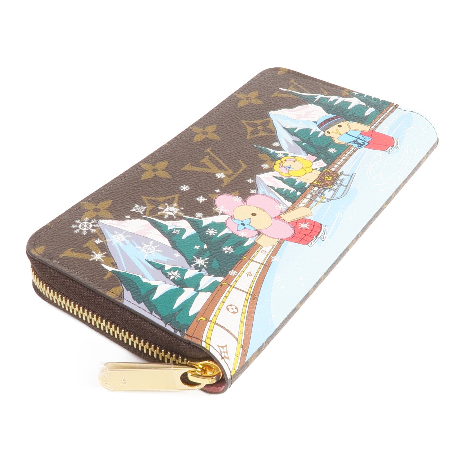 LOUIS VUITTON Monogram Animation Alpine Zippy Wallett金扣長錢包