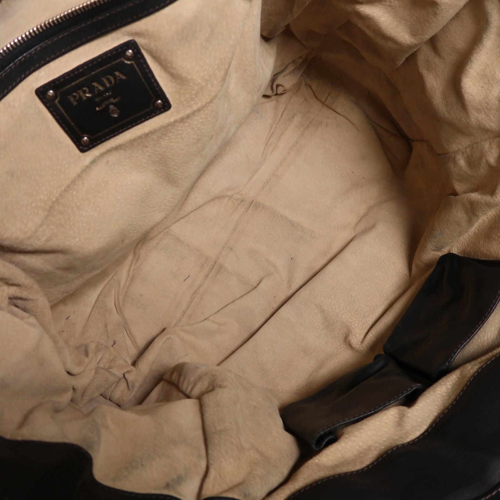 PRADA 尼龍2 Way Shoulder銀扣手挽肩背兩用袋