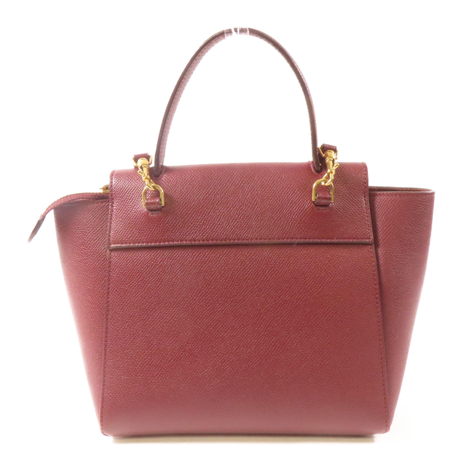 CELINE 牛皮皮革Belt Bag金扣手挽肩背兩用袋紅色