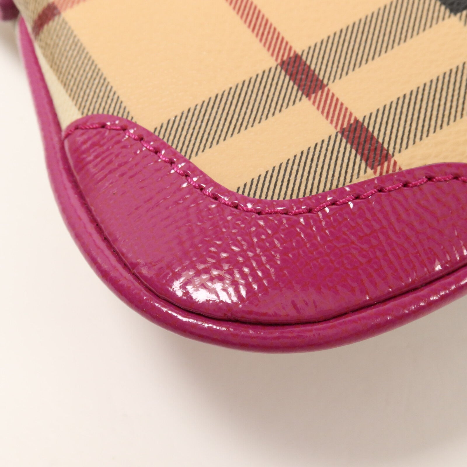 BURBERRY 塗層帆布/牛皮皮革Shoulder Bag肩背袋