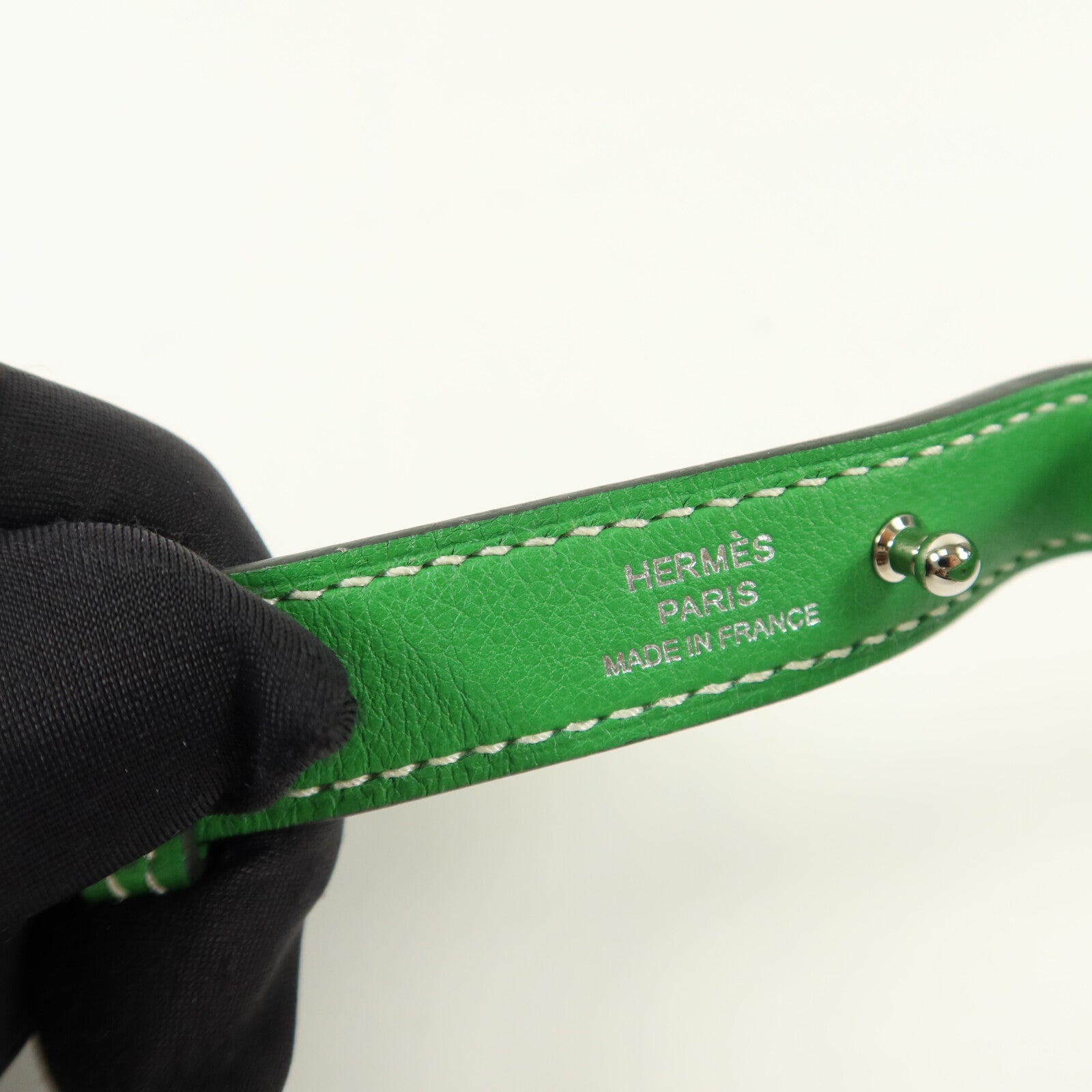 HERMES Swift皮革In The Loop Belt Bag腰包Bamboo/Blue Brume