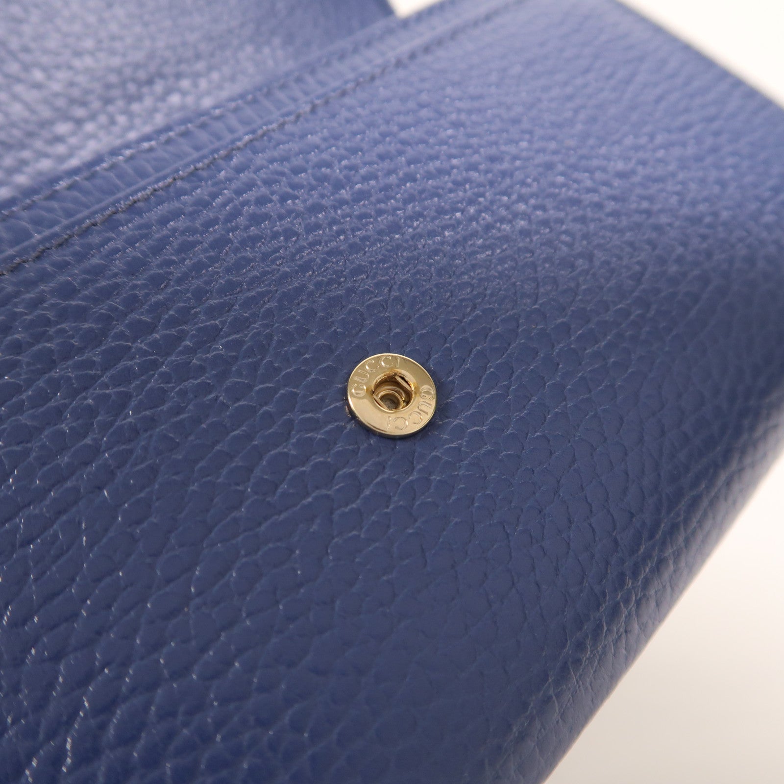 GUCCI 牛皮皮革Icon GG Interlocking金扣長錢包