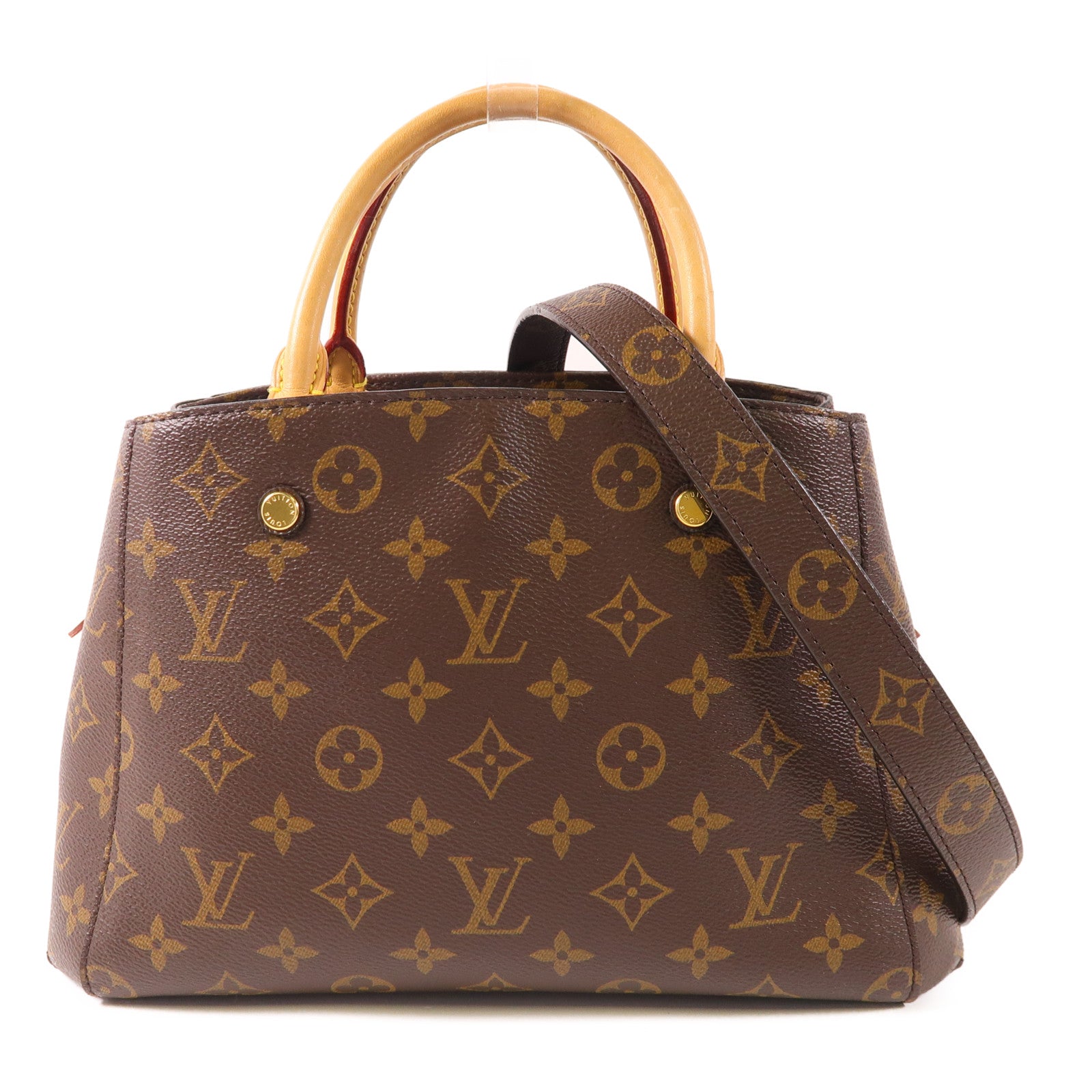 LOUIS VUITTON LV GHW Montaigne BB 2 Way Shoulder Bag M41055 Monogram Brown