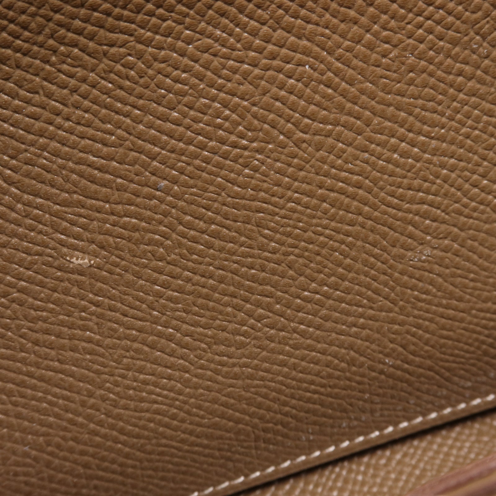 HERMES Epsom皮革Kelly Wallet銀扣長錢包Etoupe