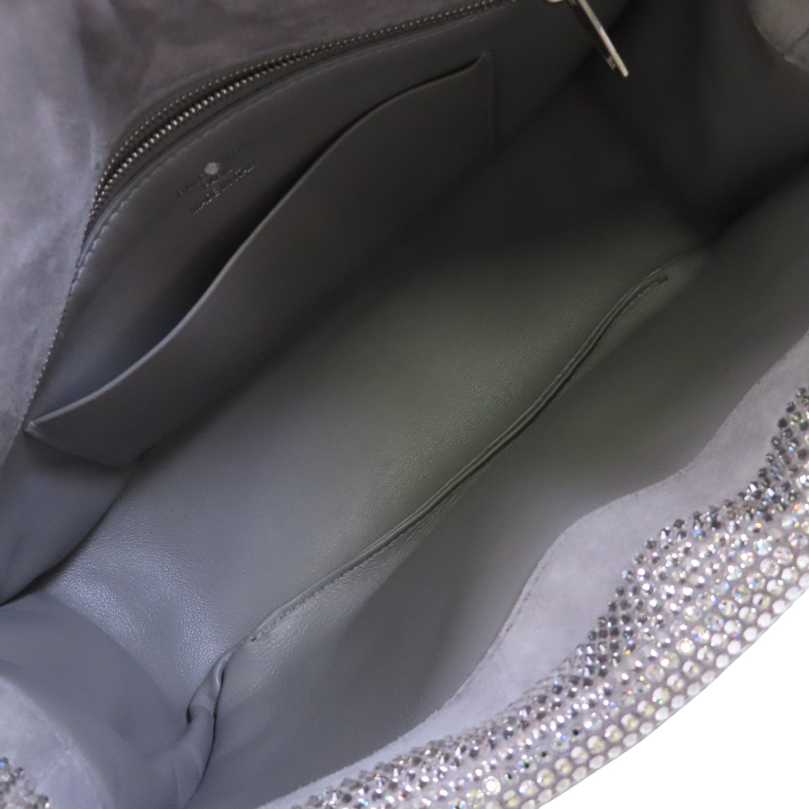 BALENCIAGA 水鑽Monaco Small Bag銀扣肩背袋