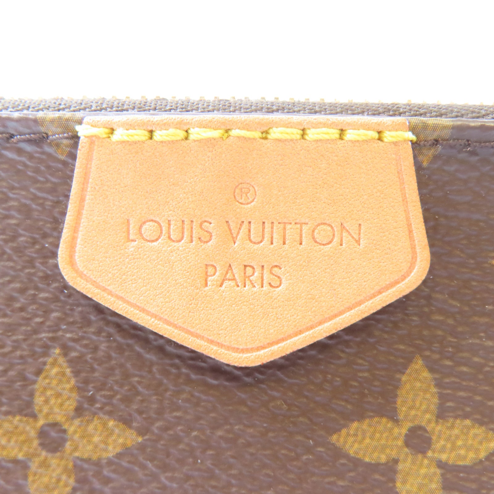 LOUIS VUITTON Monogram Multi Pochette Accessoires金扣手挽肩背兩用袋啡色